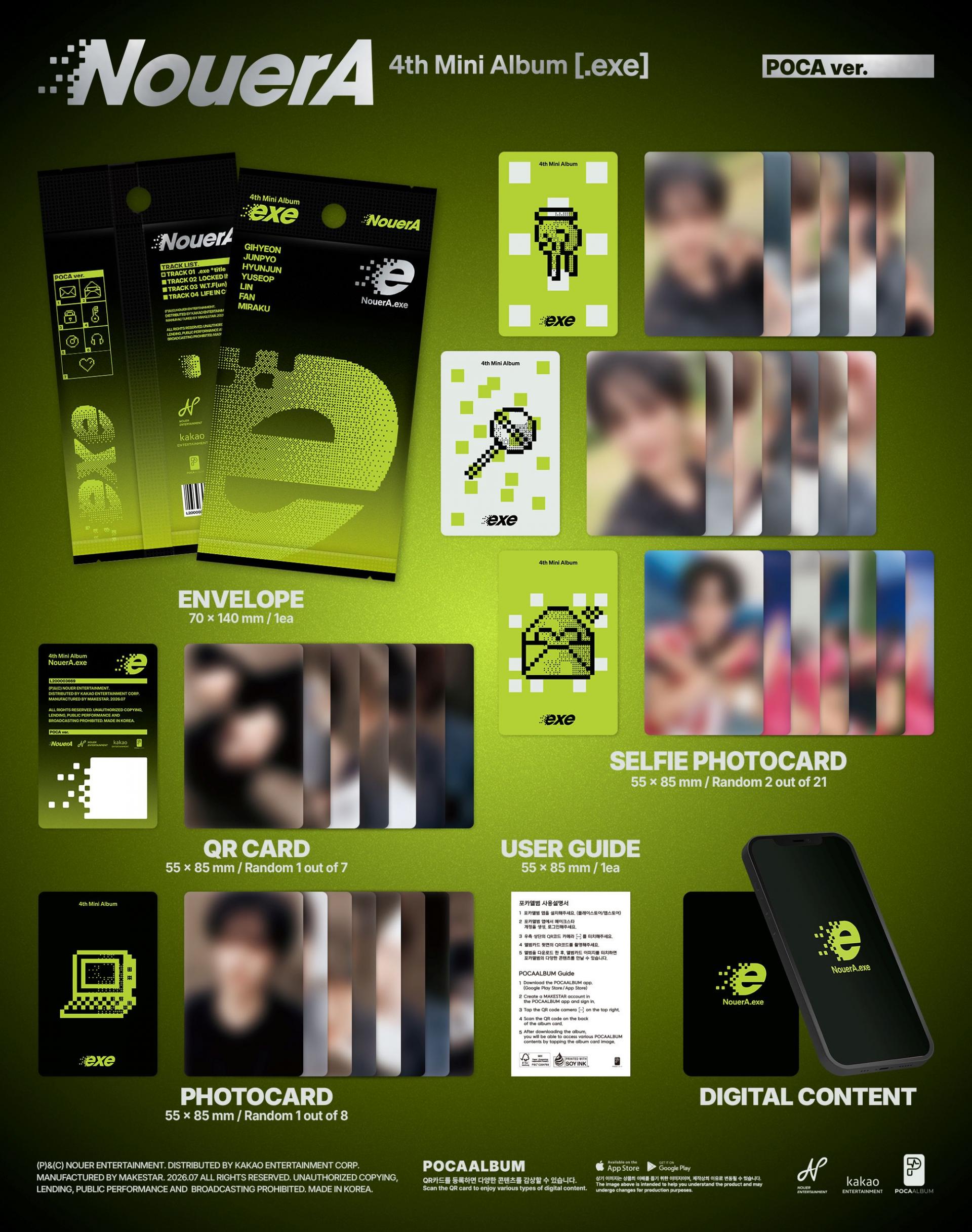 (PRE-ORDER) NouerA - 4th Mini Album [.exe] (.exe Ver.)