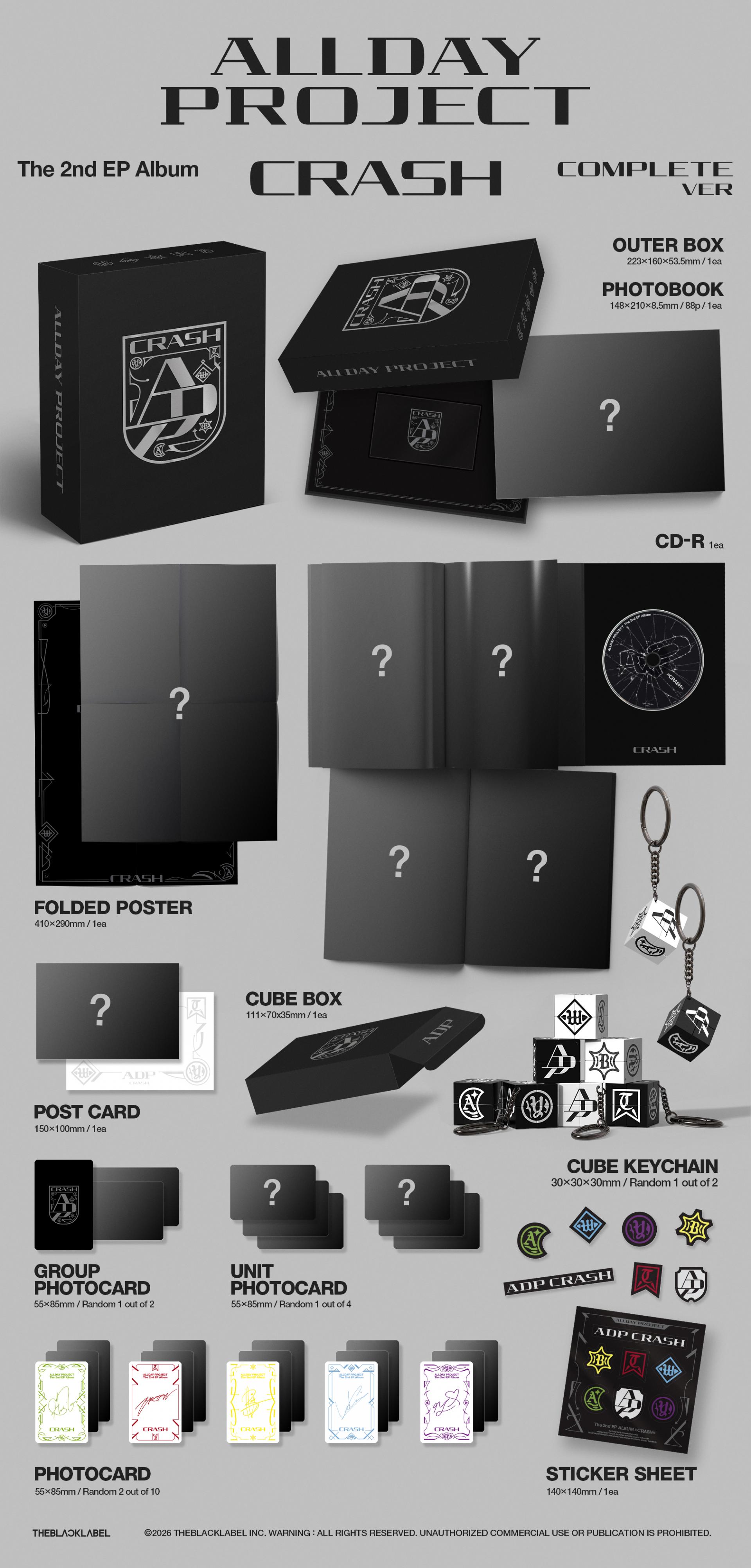 (PRE-ORDER) ALLDAY PROJECT - The 2nd EP Album [CRASH] (COMPLETE Ver.)