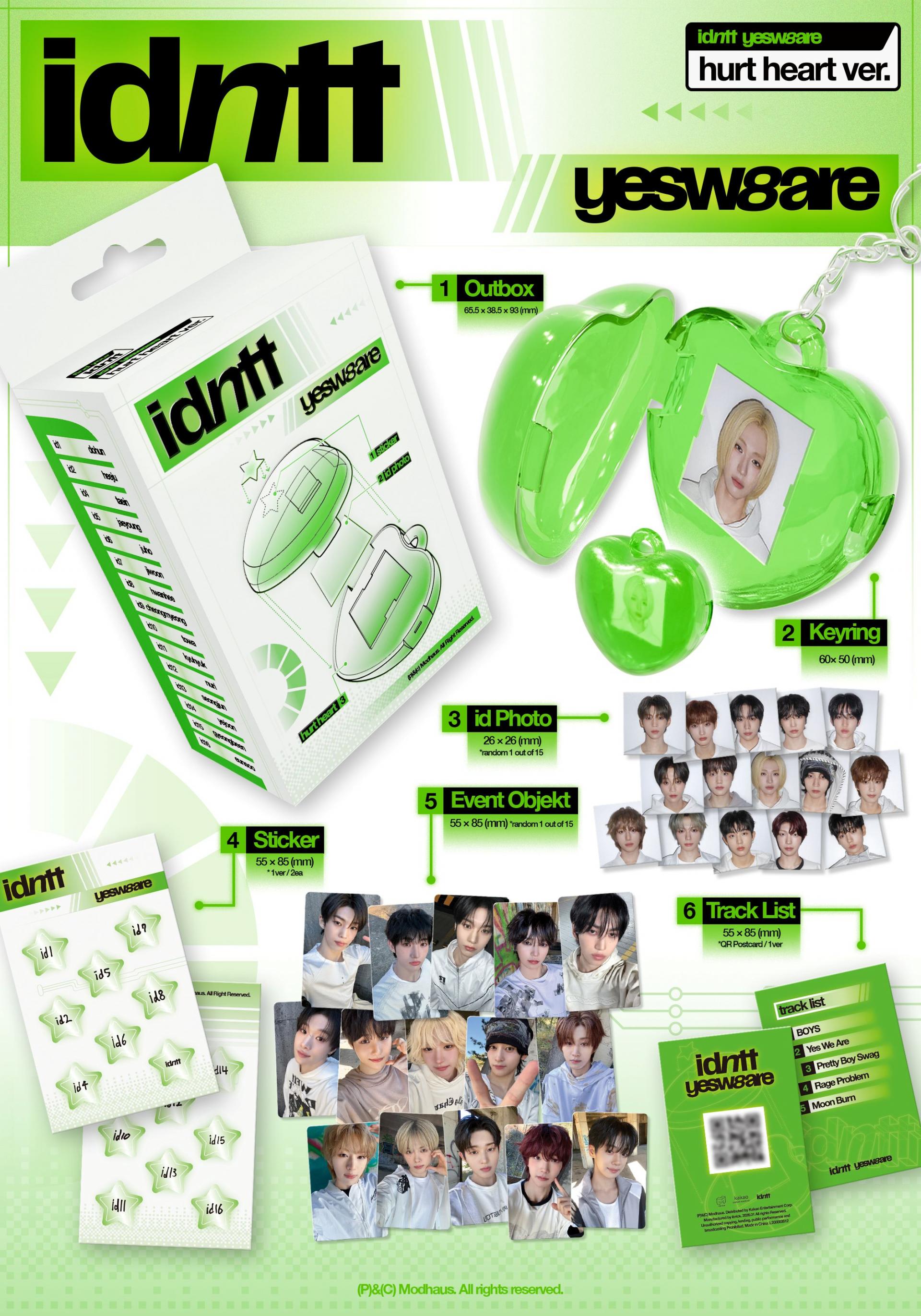 idntt - Mini Album [yesweare] (hurt heart Ver.) (Limited Edition)