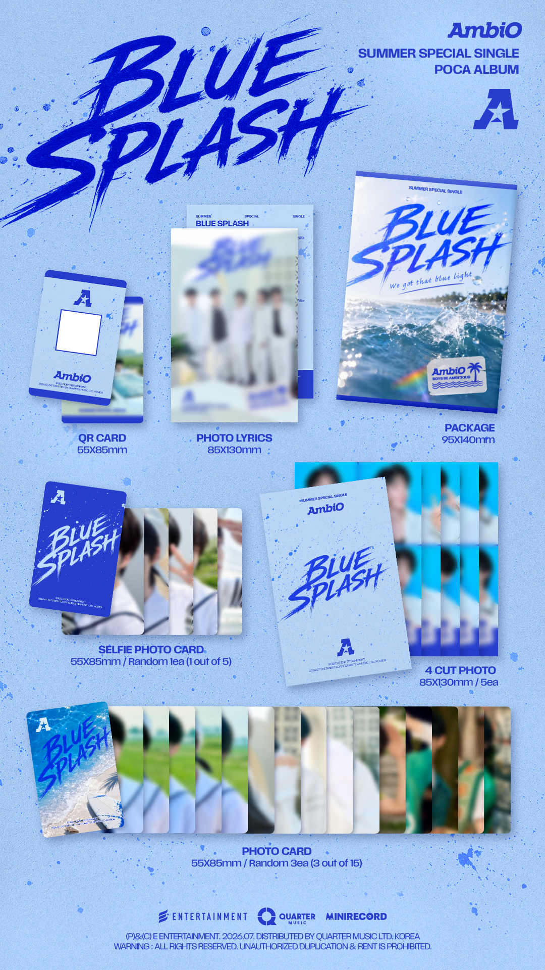(PRE-ORDER) AmbiO - Summer Special Single [BLUE SPLASH]