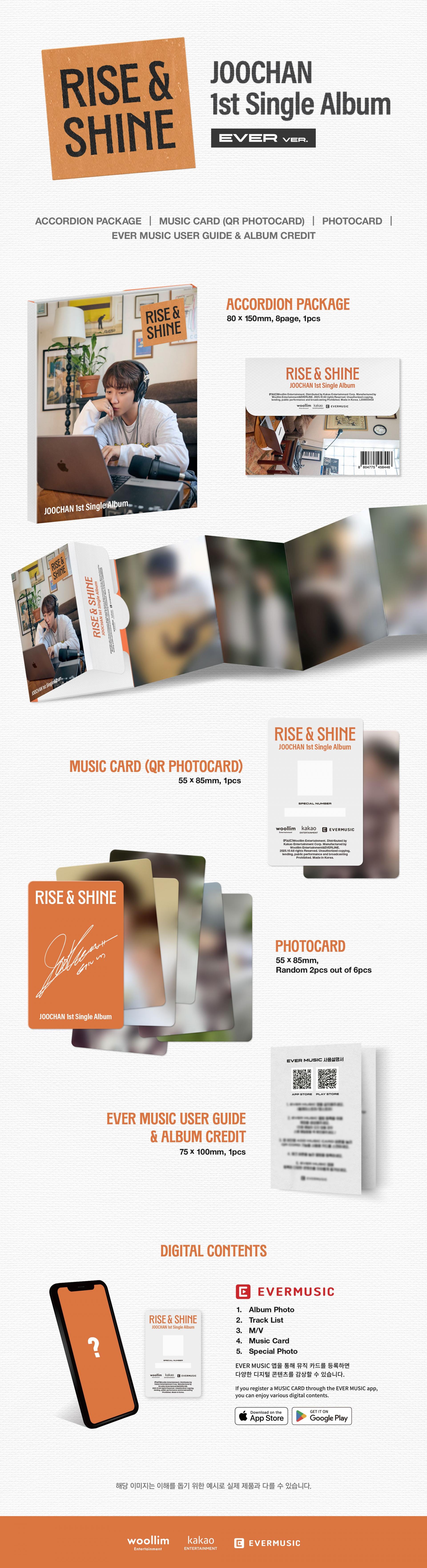 Joochan - 1st Single Album [Rise & Shine] (Ever Ver.)