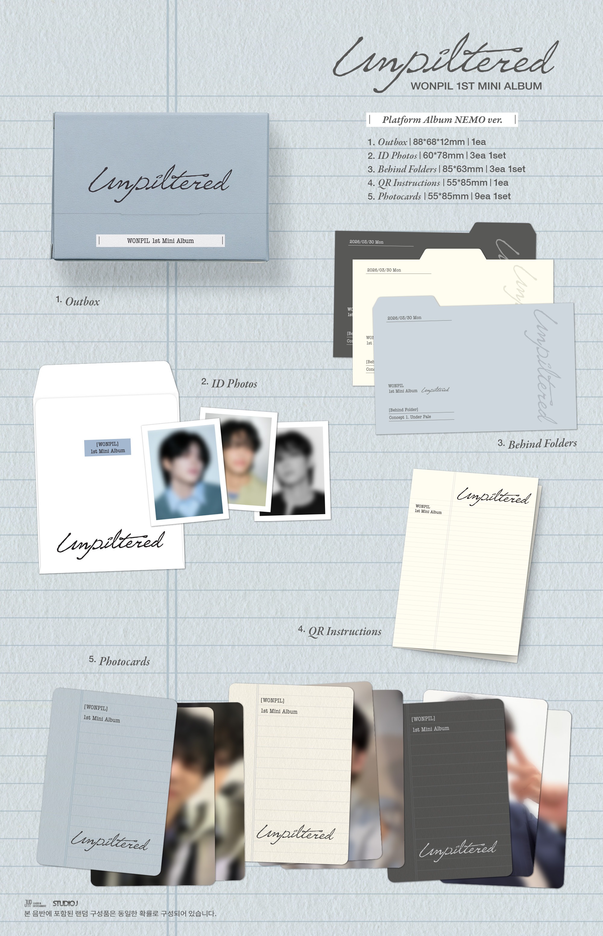 WONPIL (DAY6) - 1st Mini Album [Unpiltered] (Platform Ver.)