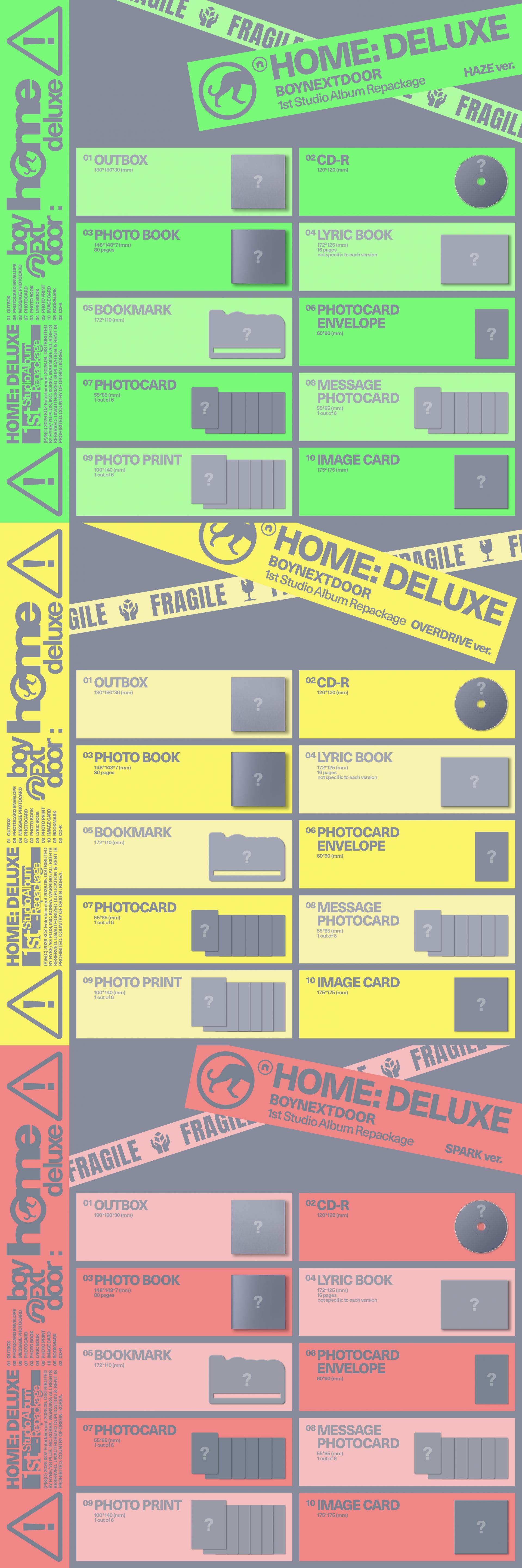 (PRE-ORDER) BOYNEXTDOOR - 1st Studio Album Repackage [HOME: DELUXE] (Random Ver.)