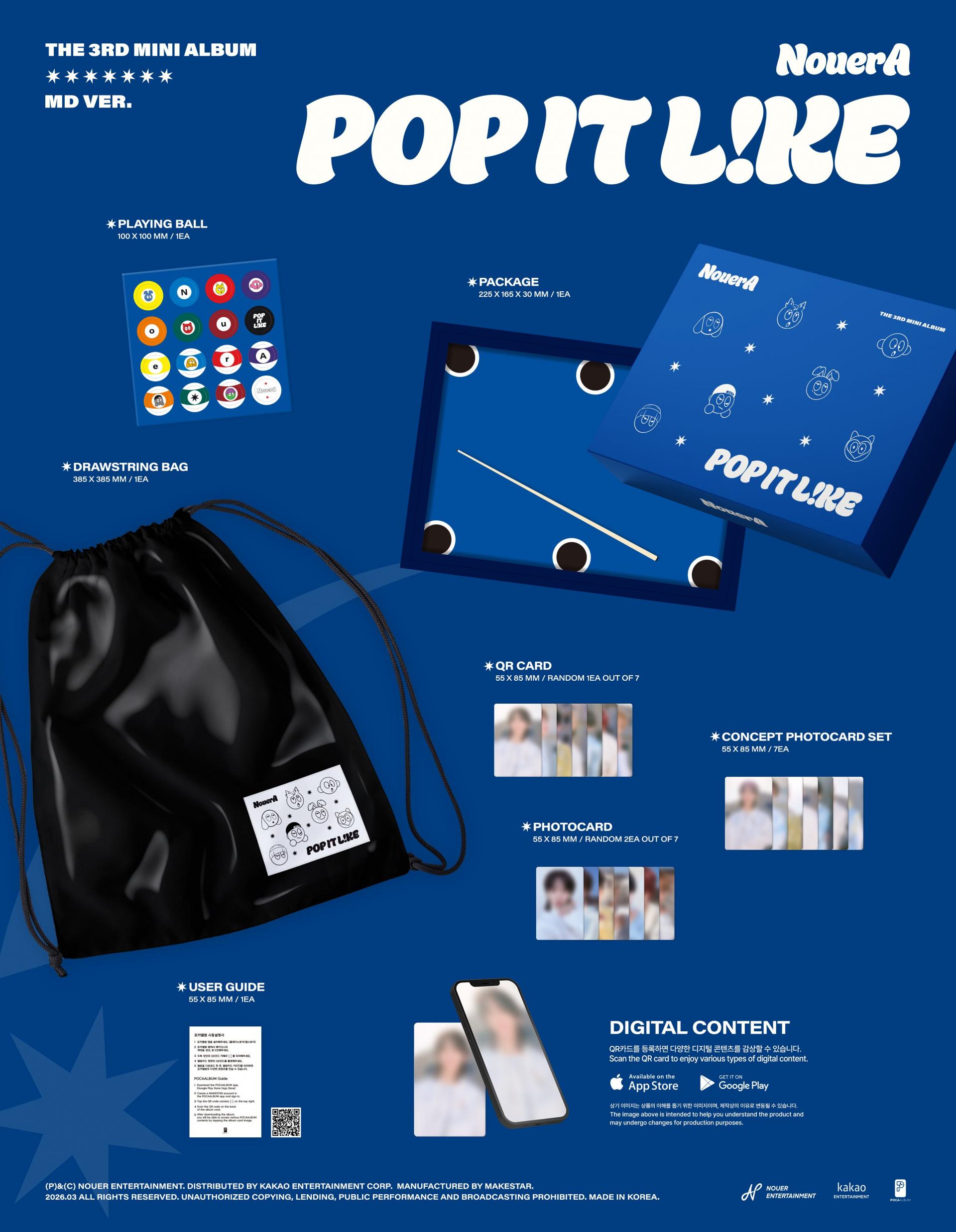 NouerA - 3rd Mini Album [POP IT LIKE] (MD Ver.)