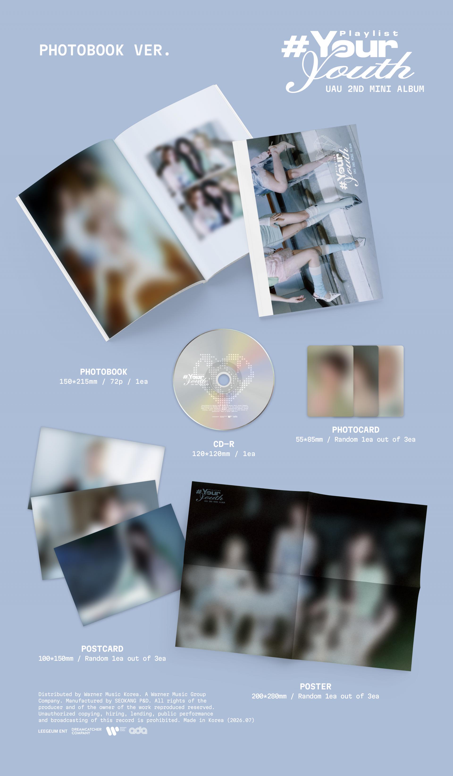 (PRE-ORDER) UAU - 2nd Mini Album [Playlist #Your Youth] (PHOTOBOOK Ver.)
