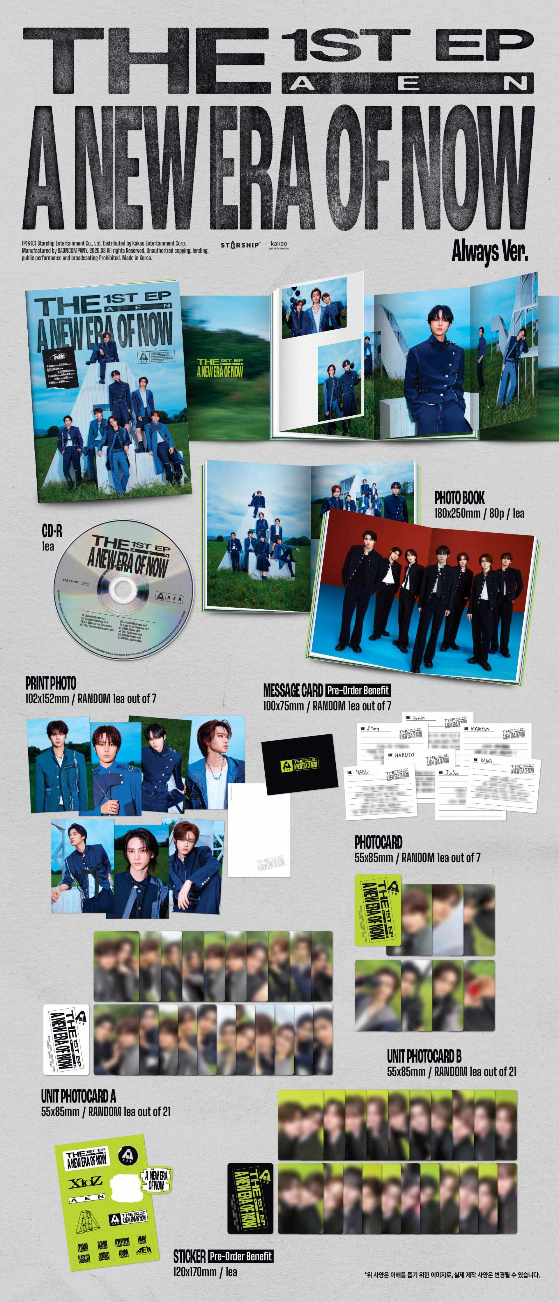 (PRE-ORDER) AEN - 1st EP Album [A NEW ERA OF NOW] (Jewel Ver.)