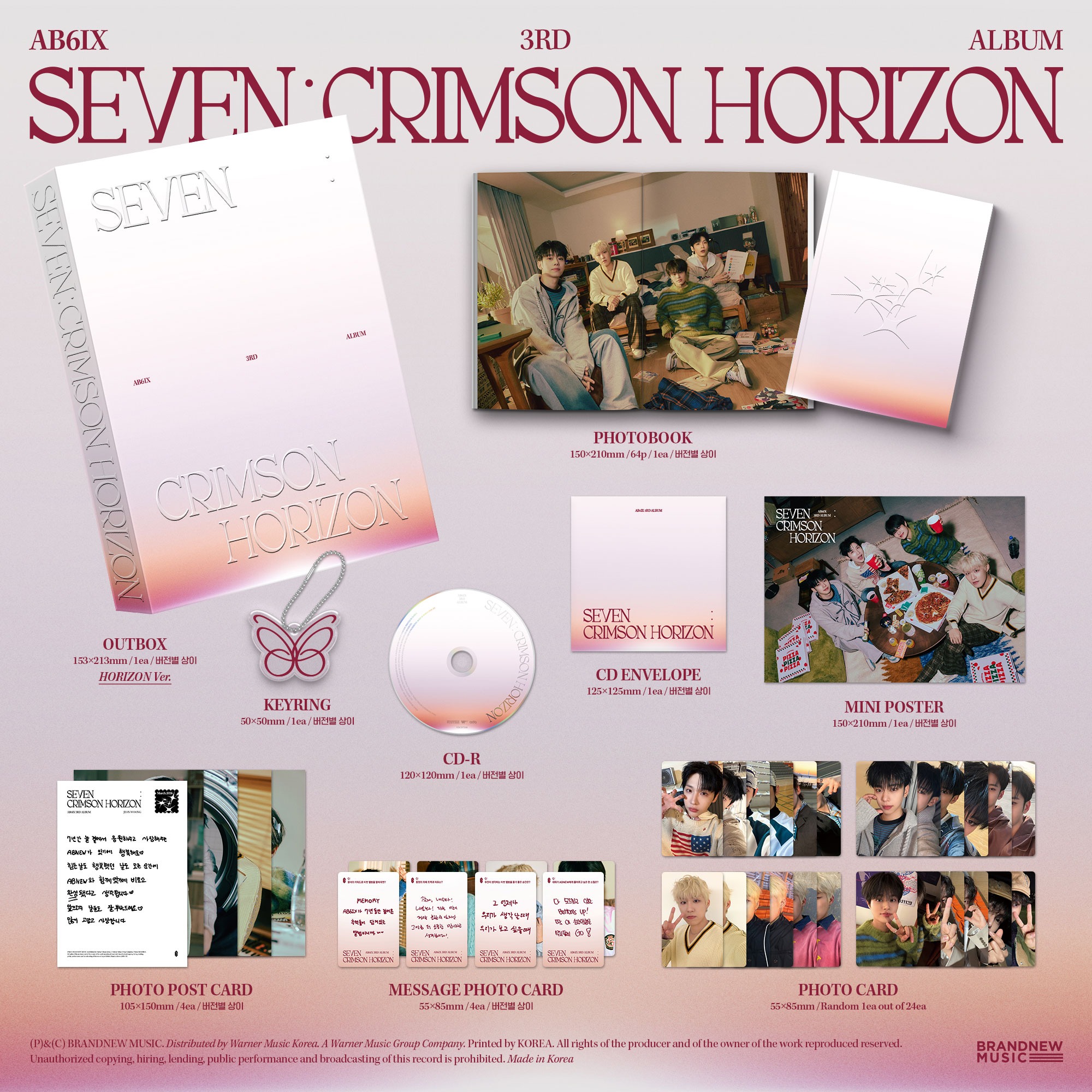 AB6IX - 3rd Album [SEVEN : CRIMSON HORIZON] (PHOTOBOOK Ver.)
