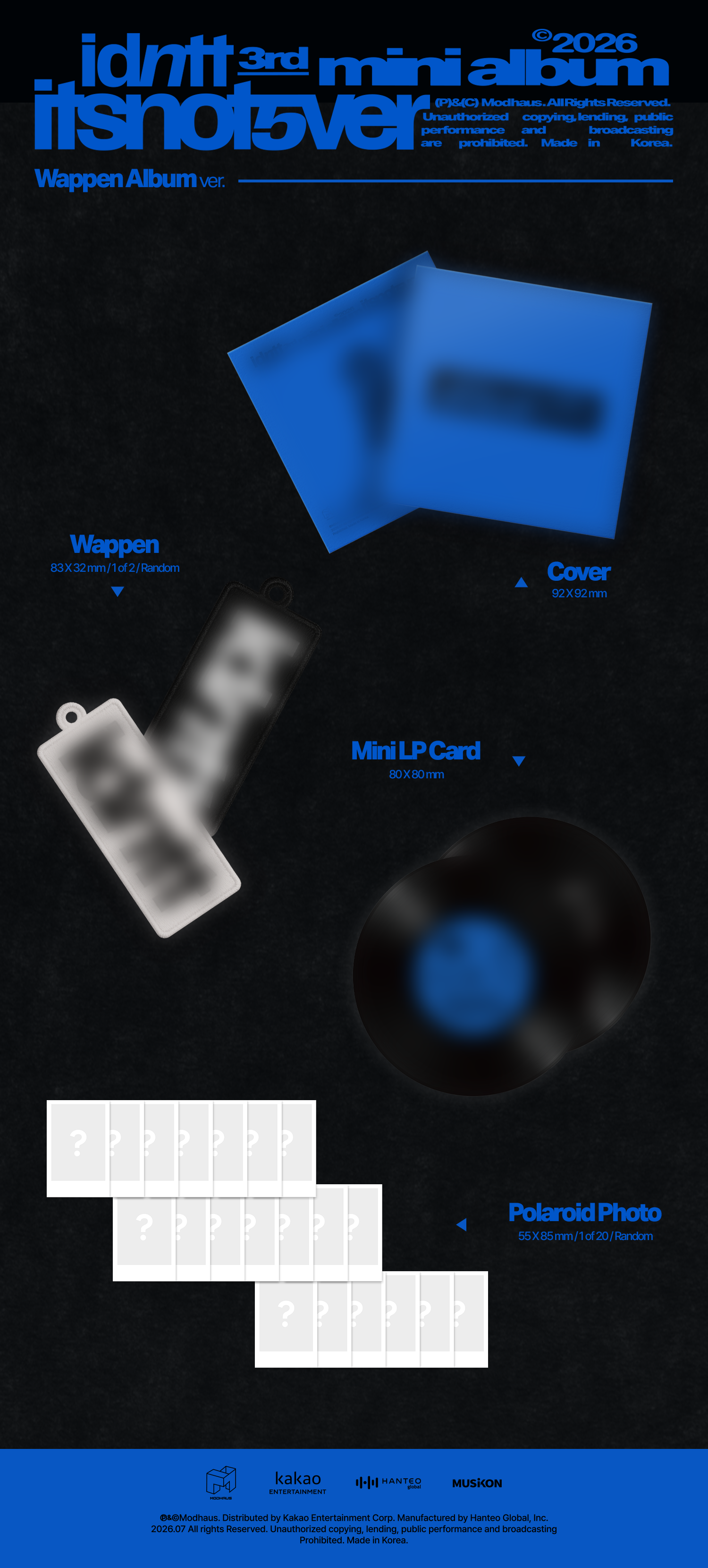 (PRE-ORDER) idntt - <itsnotover>