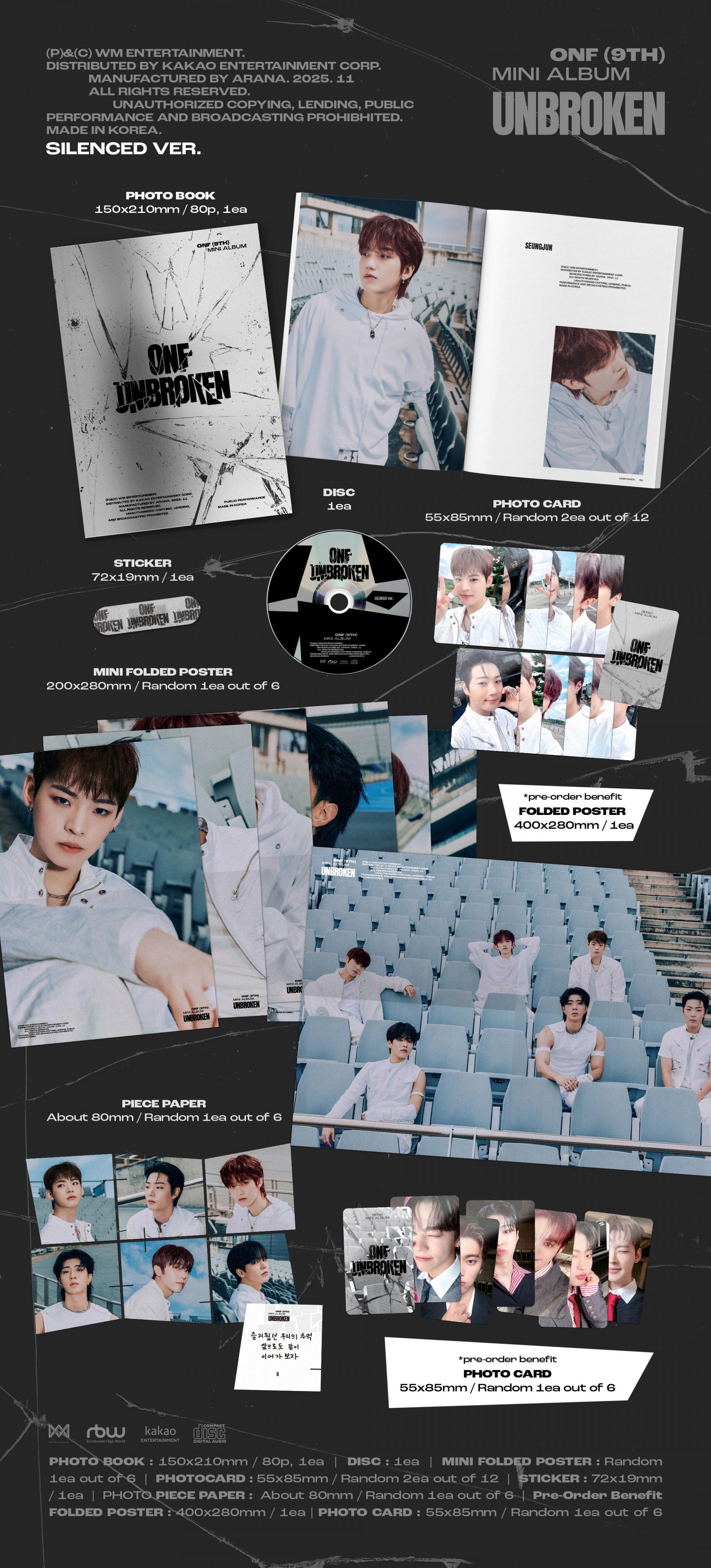 ONF - 9th Mini Album [UNBROKEN]