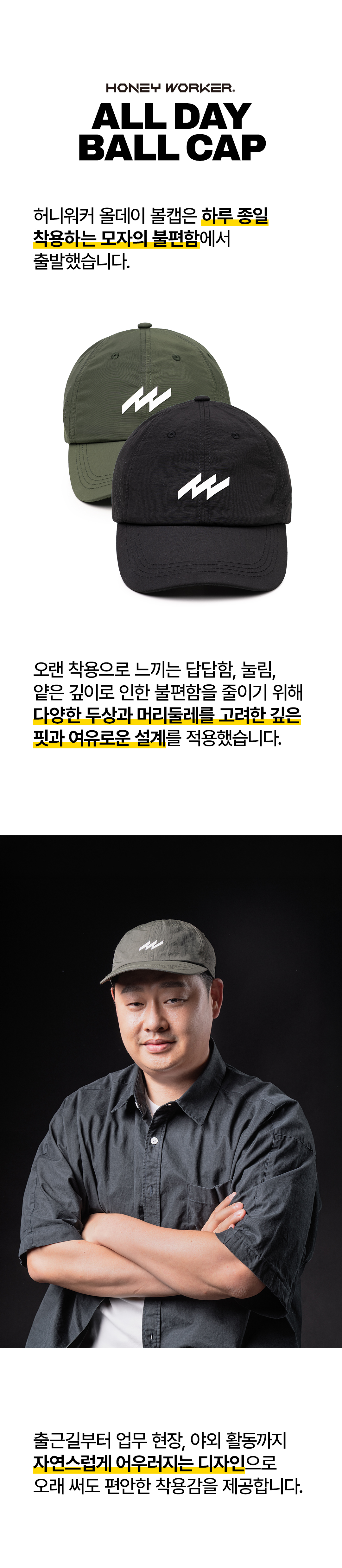 허니워커 올데이 볼캡 (TEST)