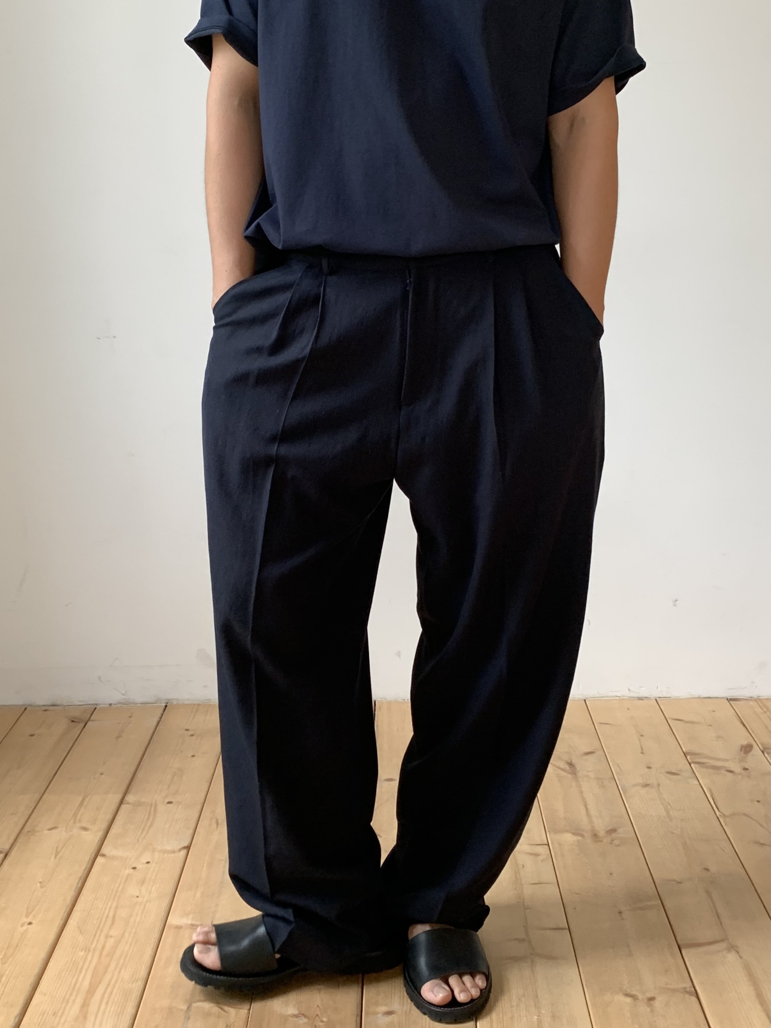 Torino linen slacks (navy)