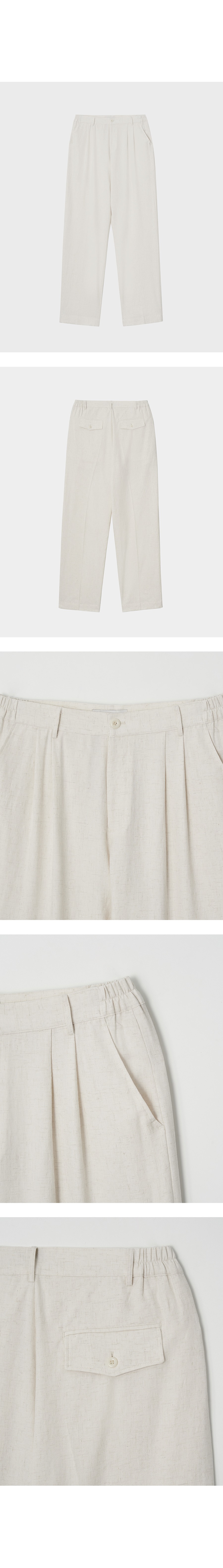 Torino linen slacks (ivory)