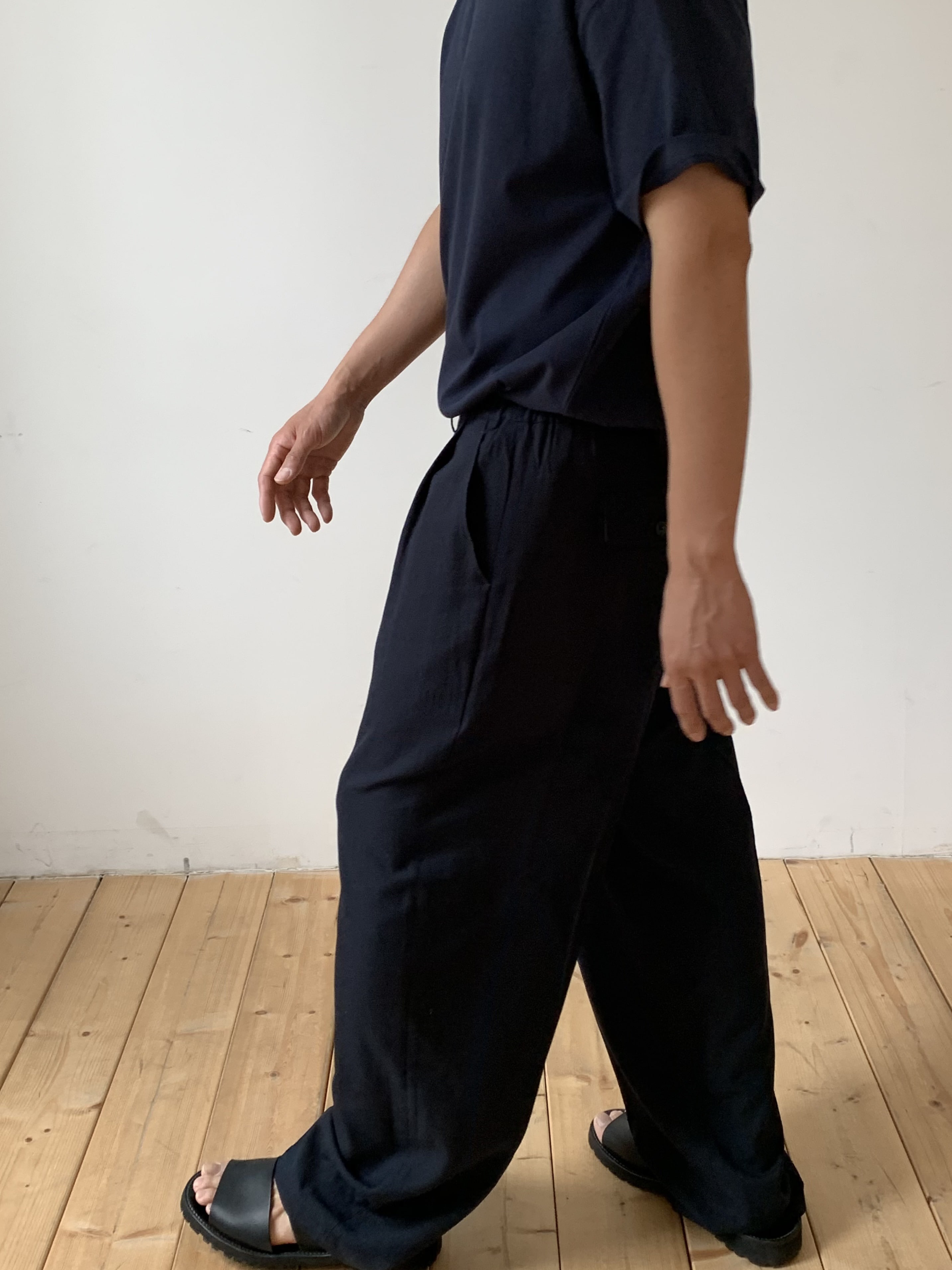 Torino linen slacks (navy)