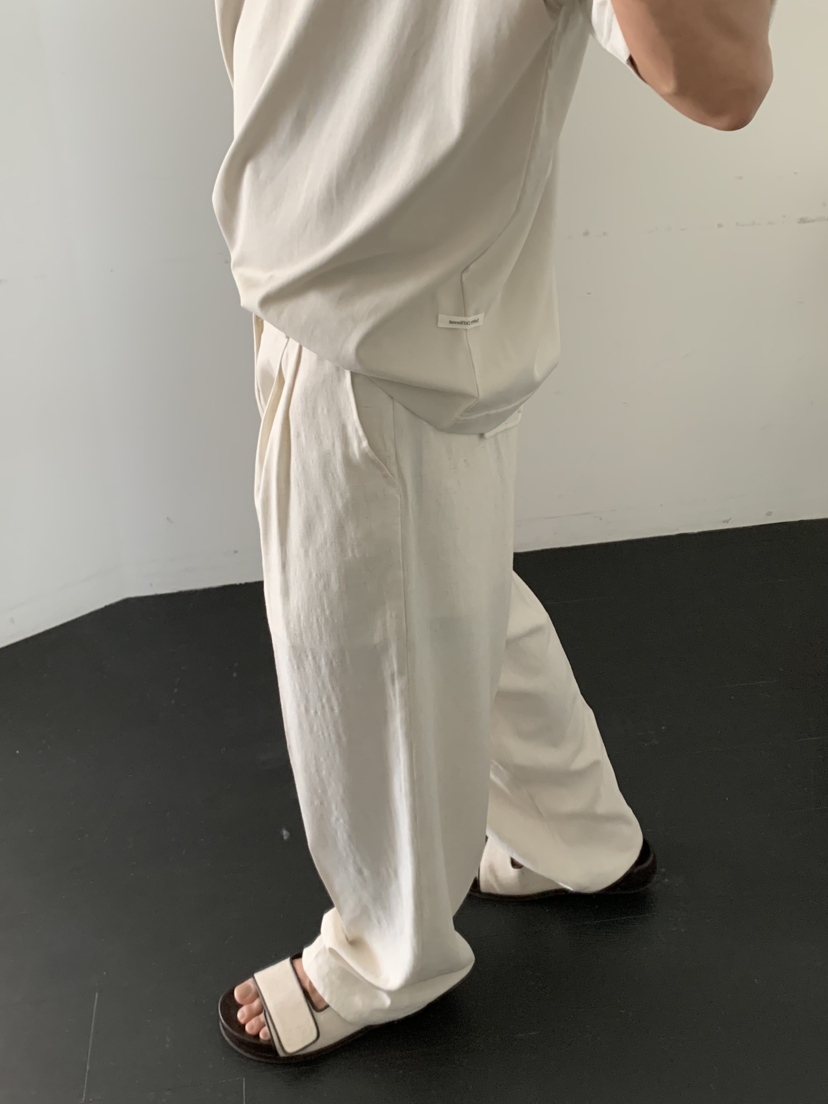Torino linen slacks (ivory)