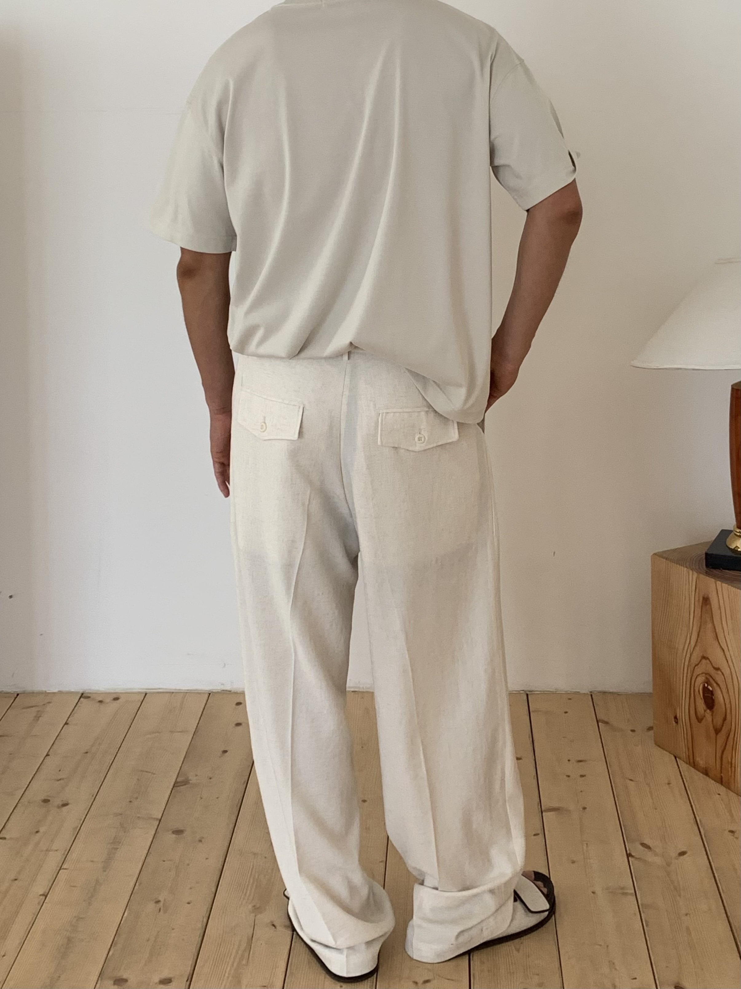 Torino linen slacks (ivory)