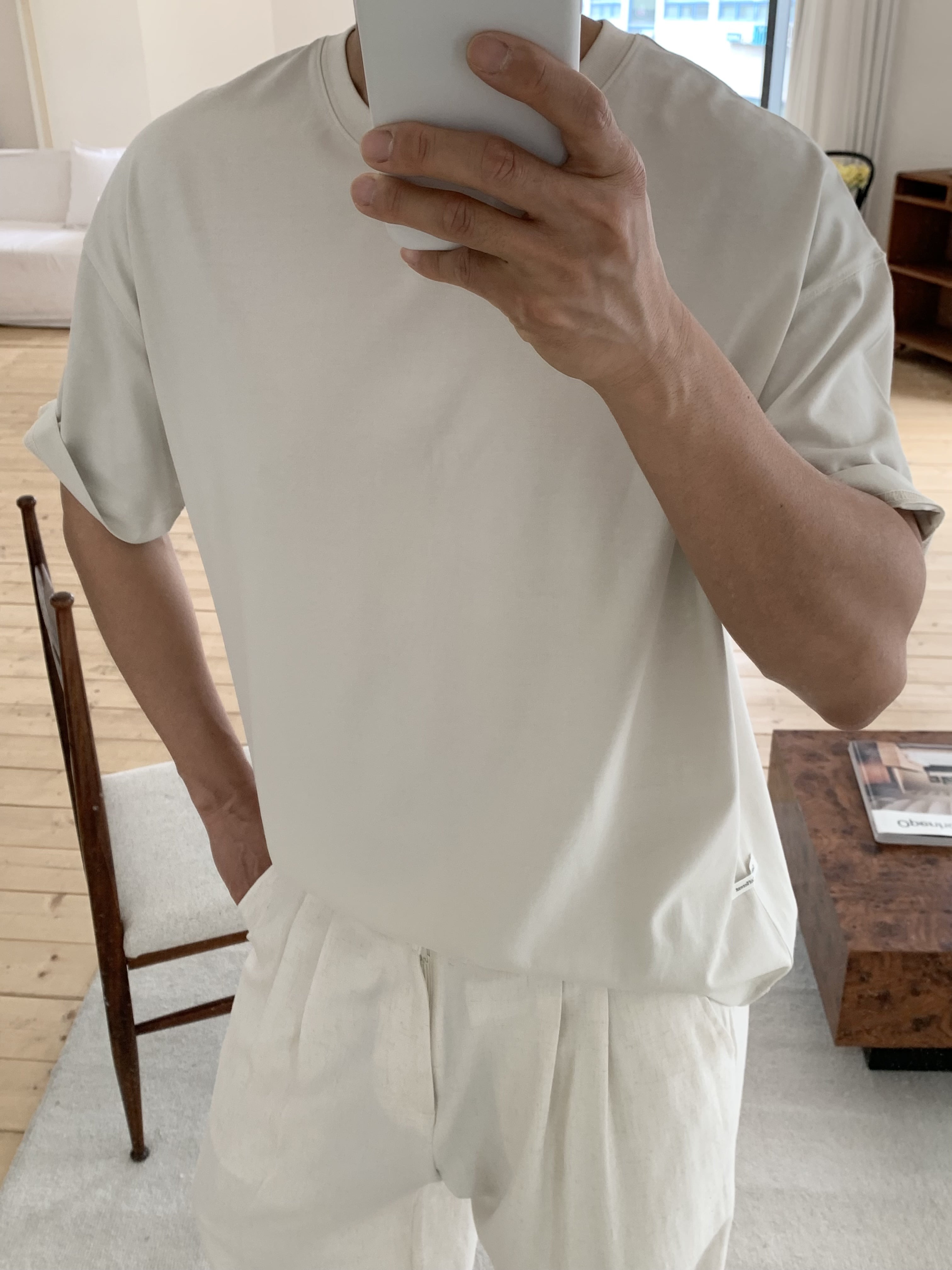 Sage T-shirt (mint beige)