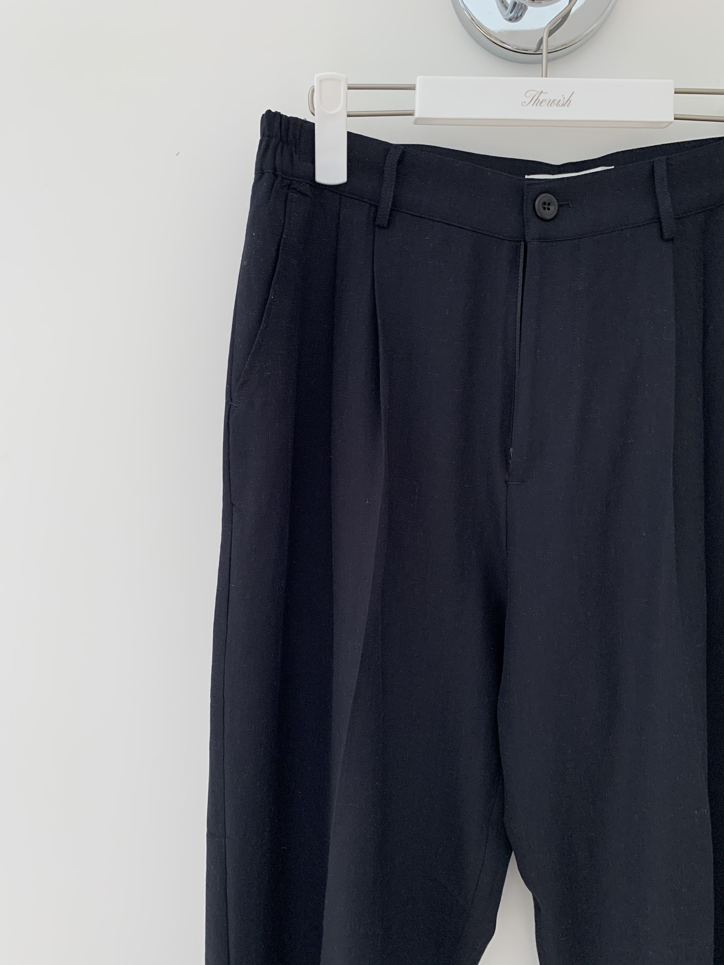 Torino linen slacks (navy)