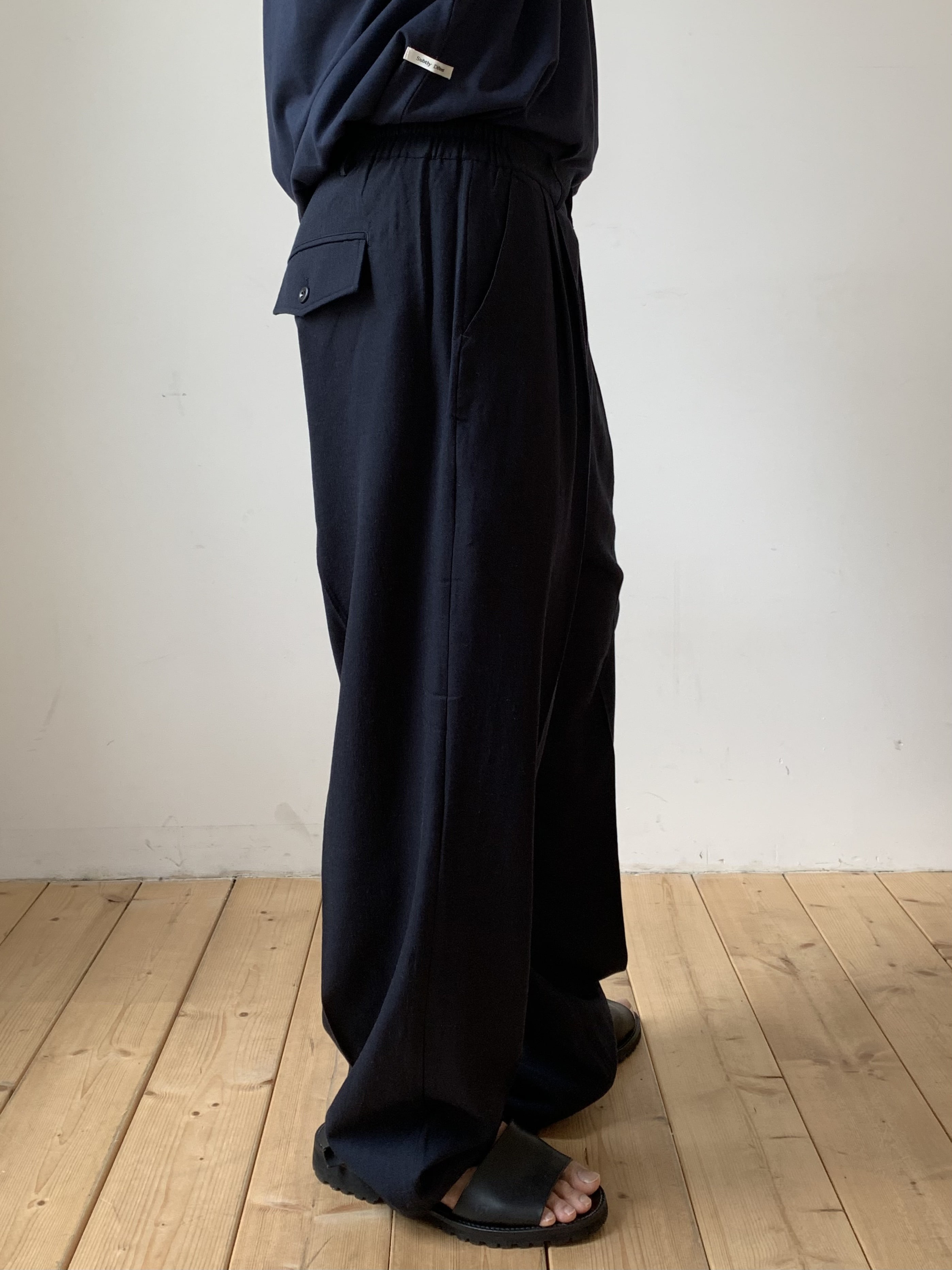 Torino linen slacks (navy)