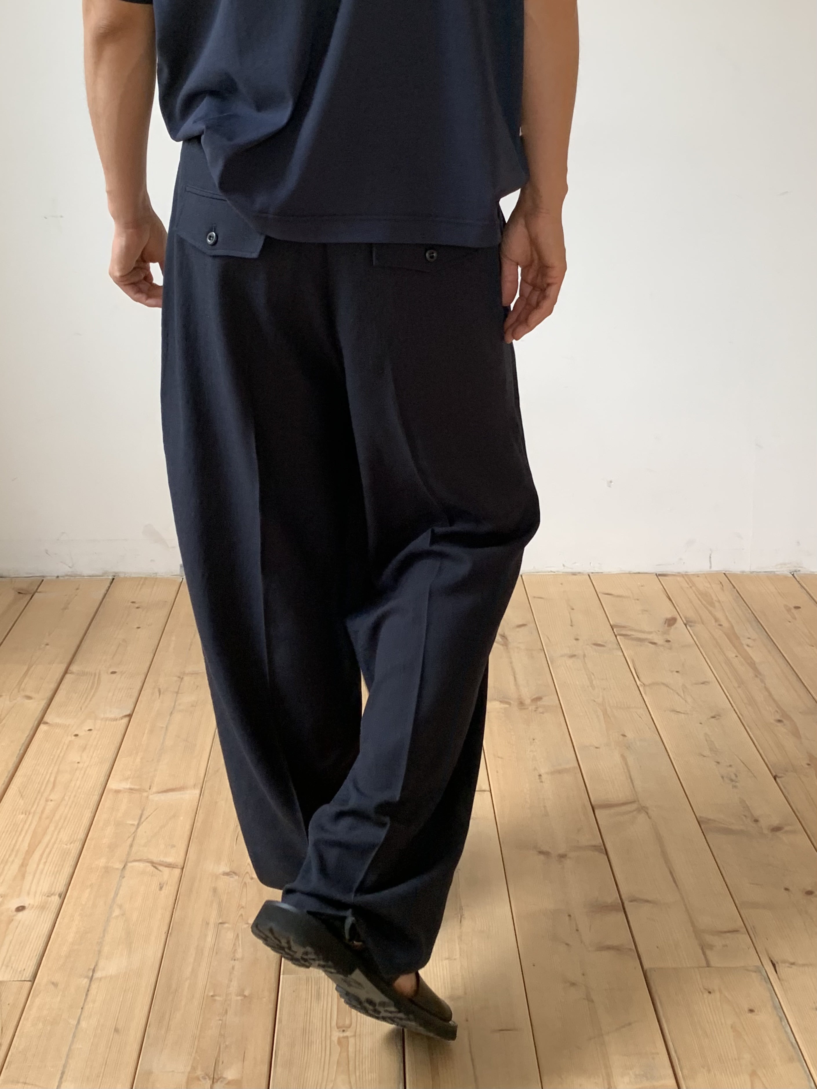 Torino linen slacks (navy)