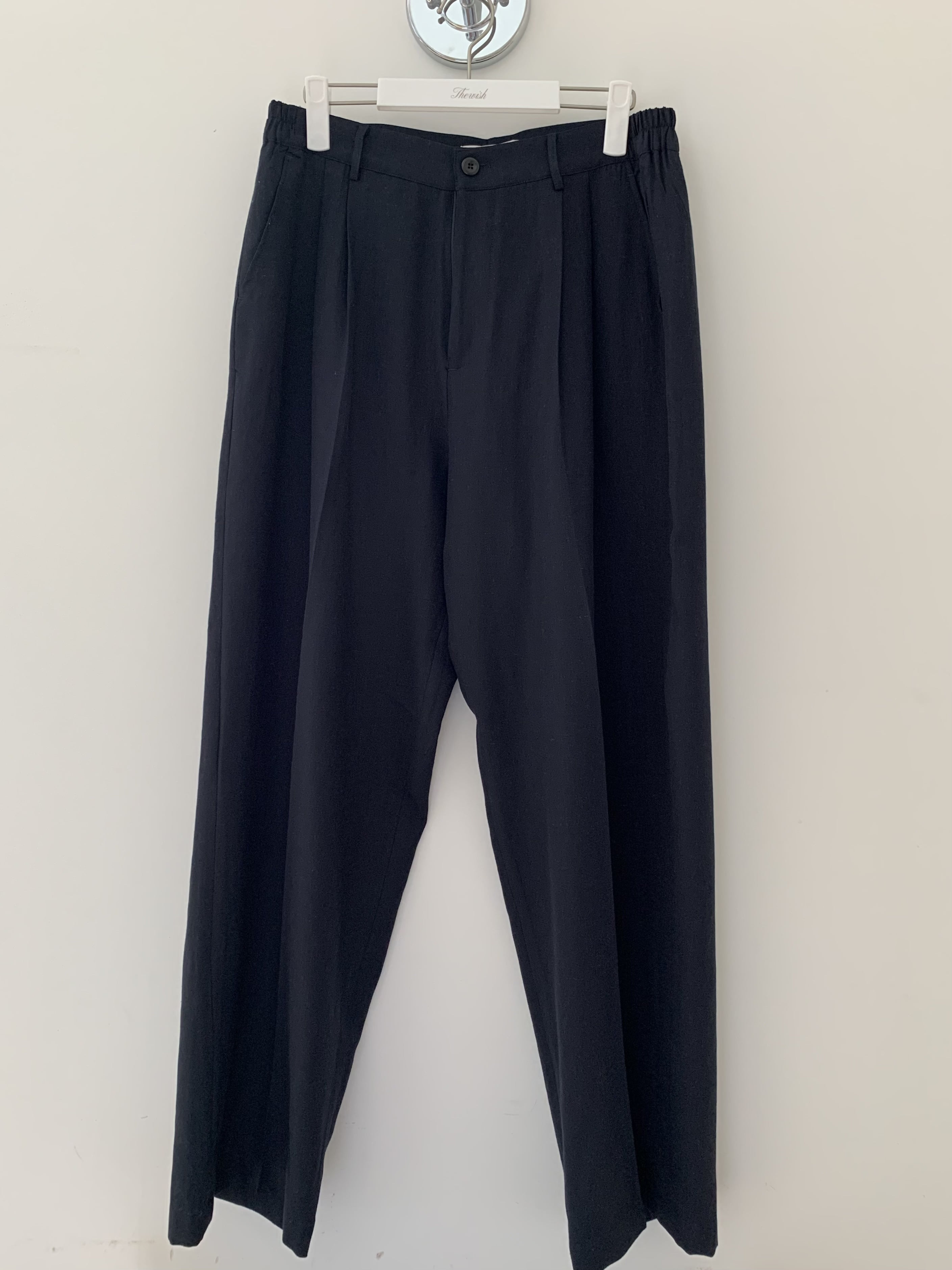 Torino linen slacks (navy)