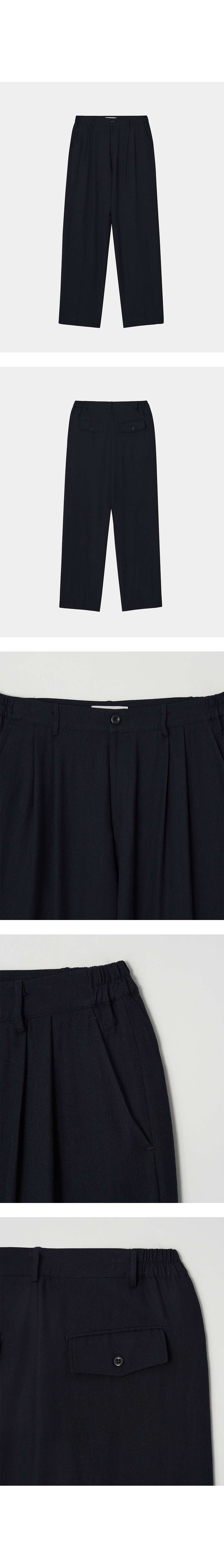Torino linen slacks (navy)