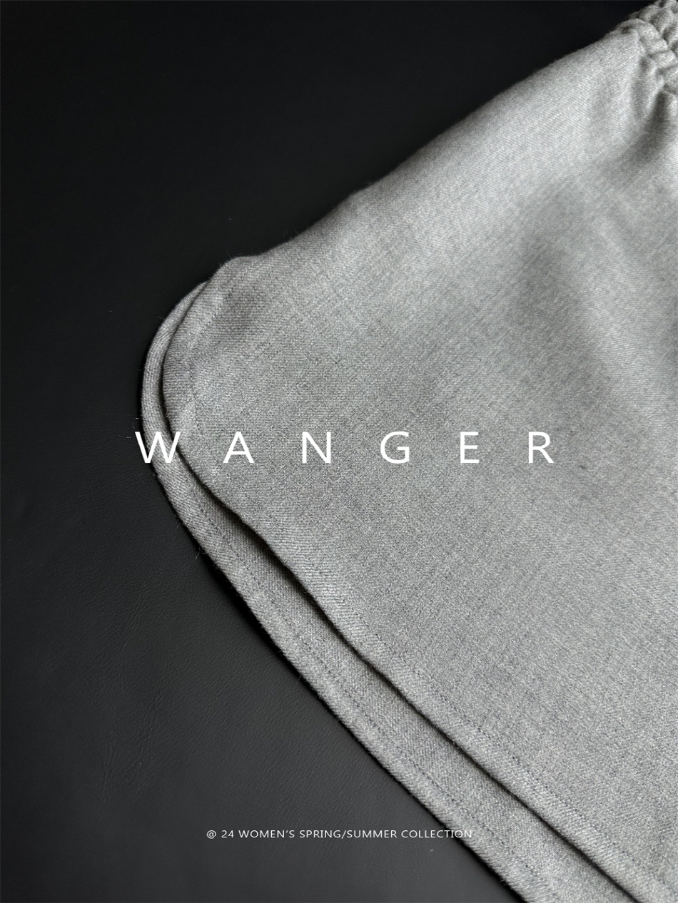 Wanger WANGER A-Line Drawstring Elastic Wide Leg Shorts : 소냐도르(soñador)