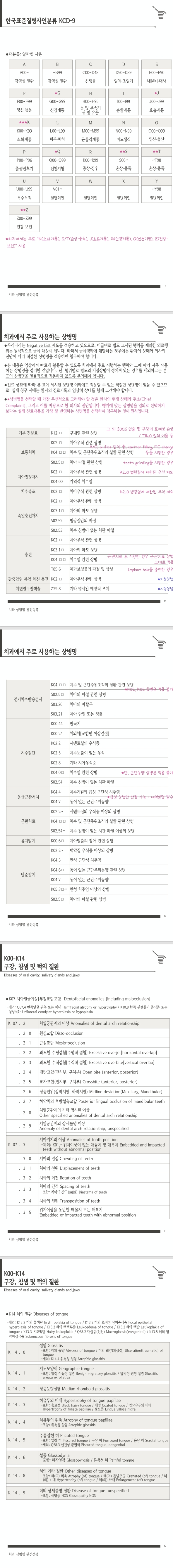 치과 상병명 완전정복 - 단 한권으로도 충분한 실무 중심 정리