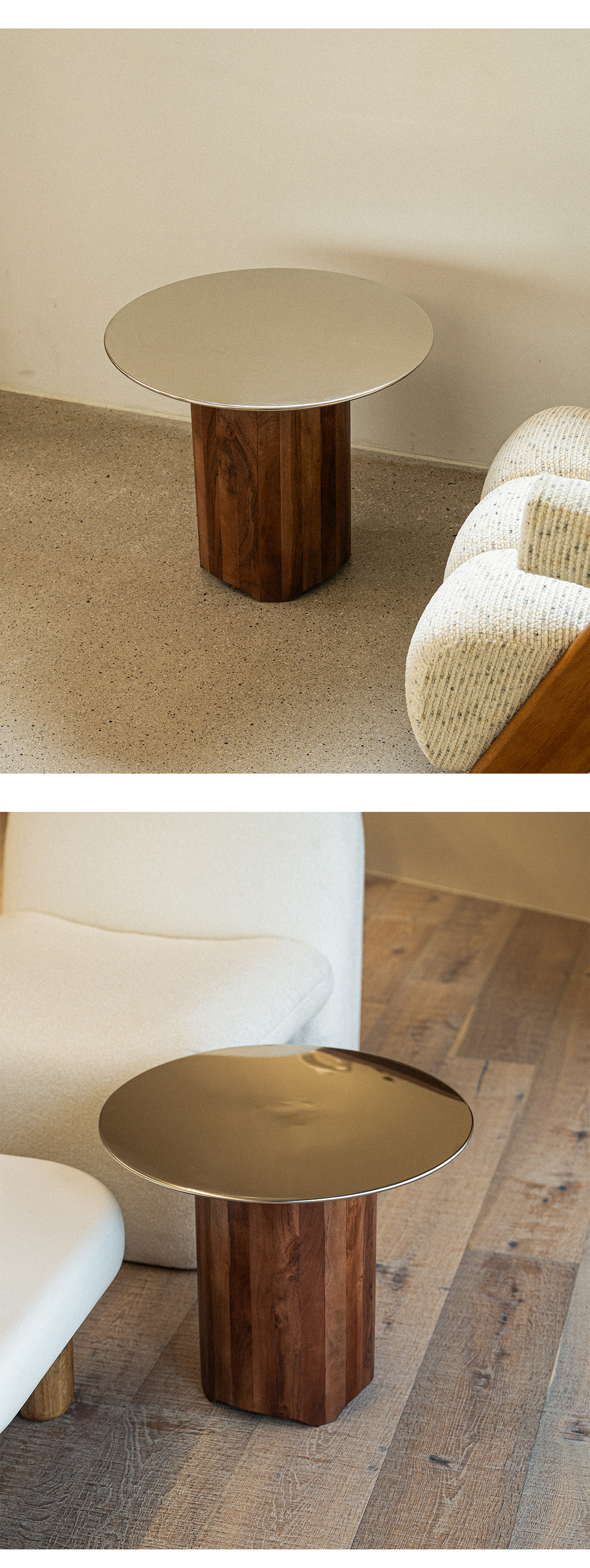 Halo & Wood Side Table (DDSST35)