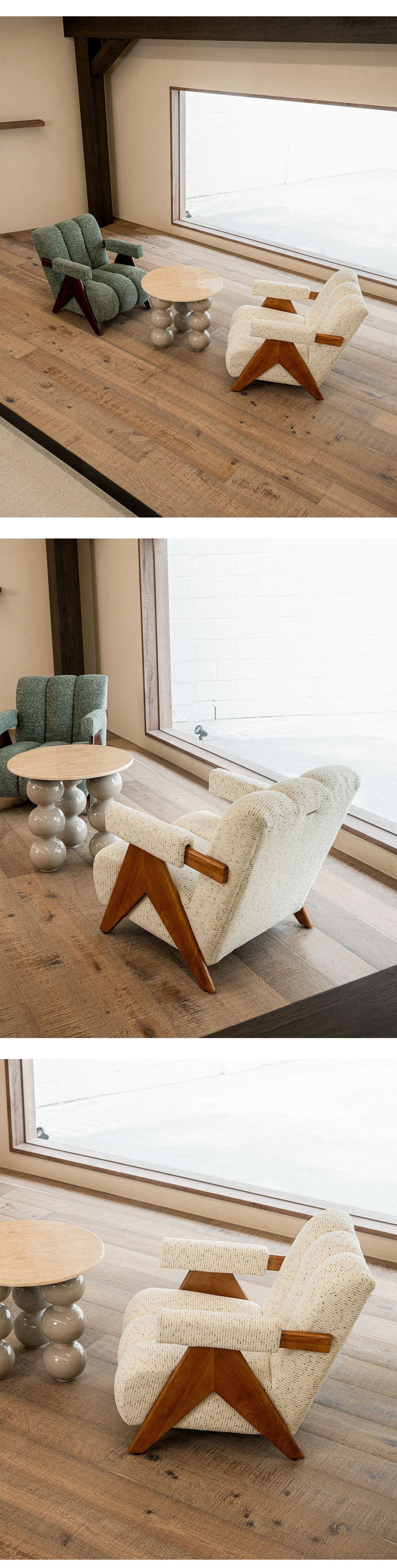 Rami Ivory Fabric Sofa (DDSCR01)