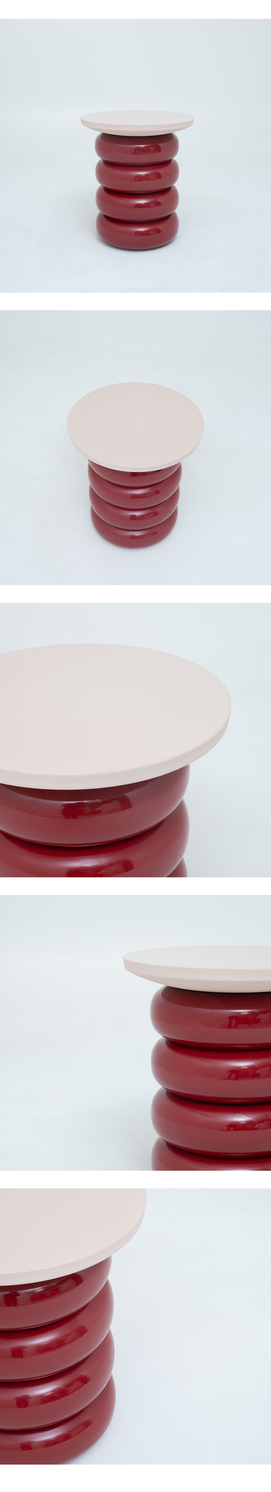 Toroid Red Side Table(DDSST41)
