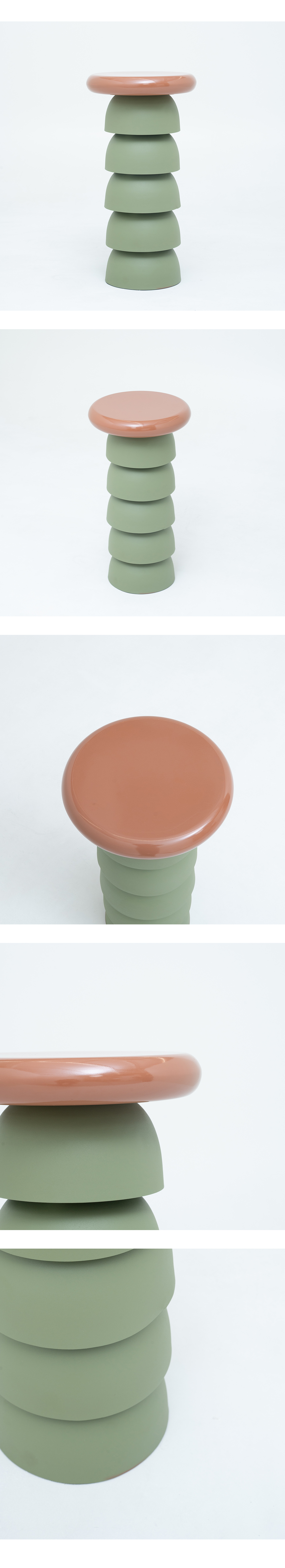 Layered Pebble Side Table (DDSLT61)