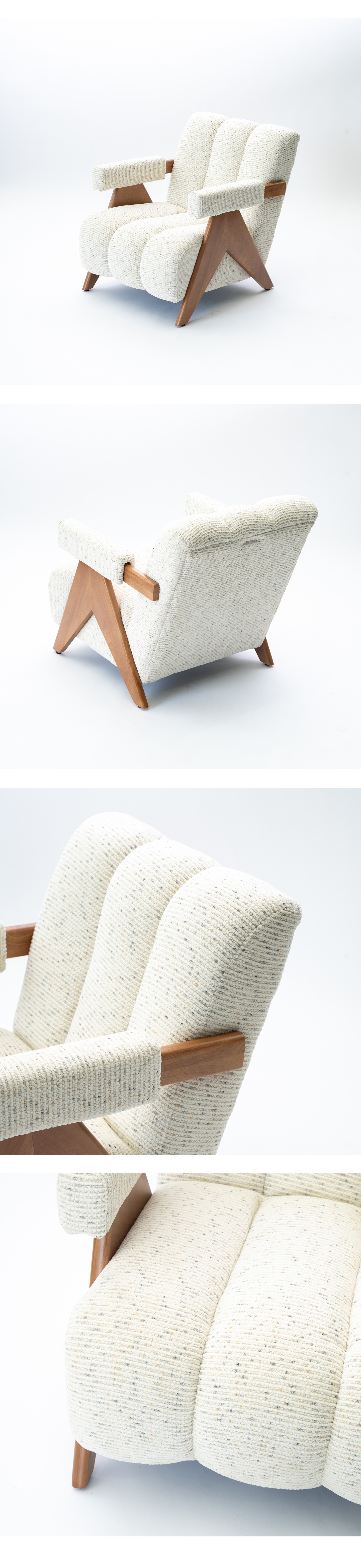 Rami Ivory Fabric Sofa (DDSCR01)