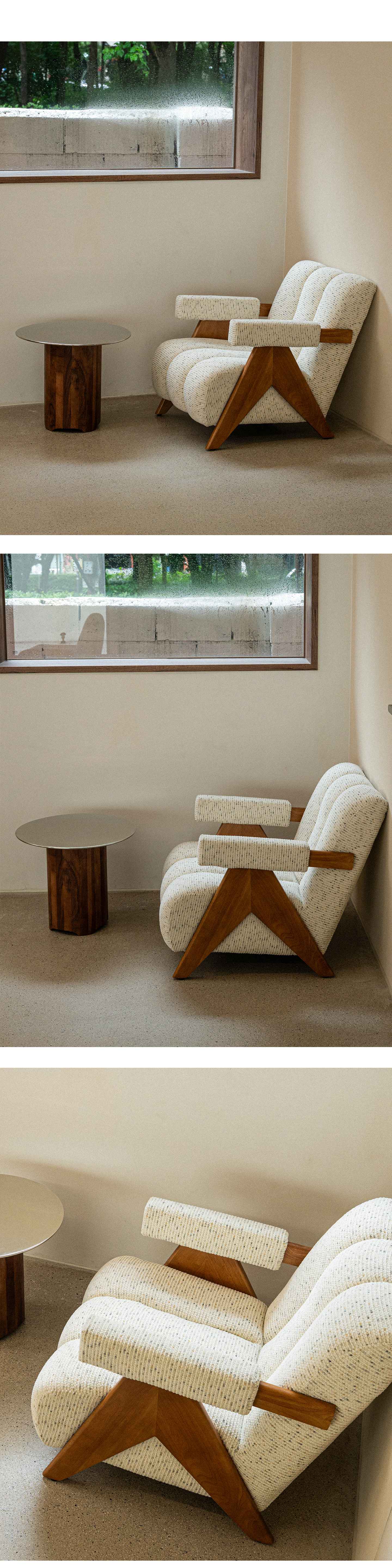Rami Ivory Fabric Sofa (DDSCR01)