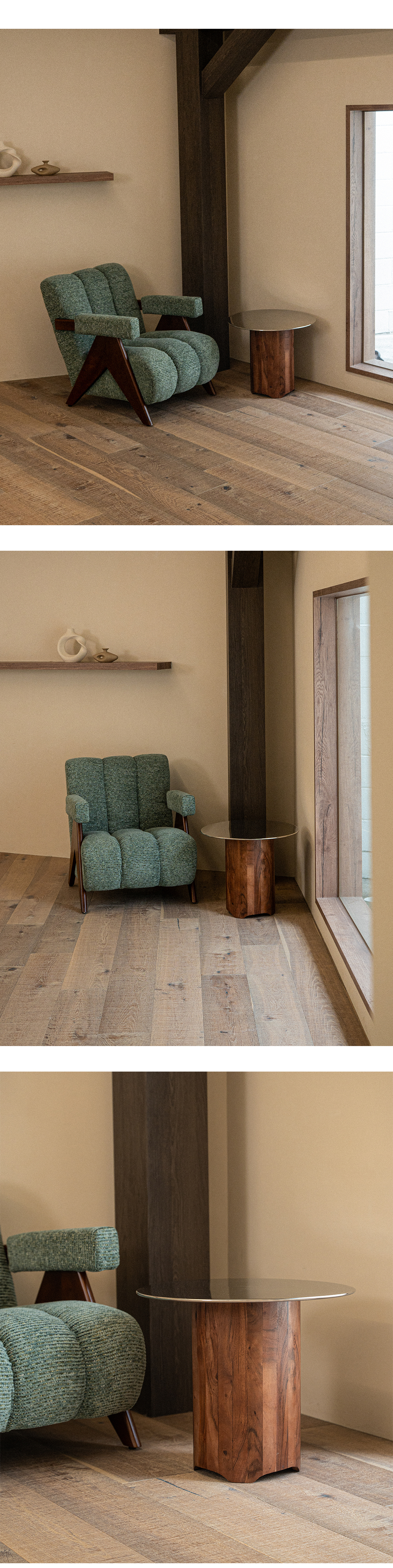 Halo & Wood Side Table (DDSST35)
