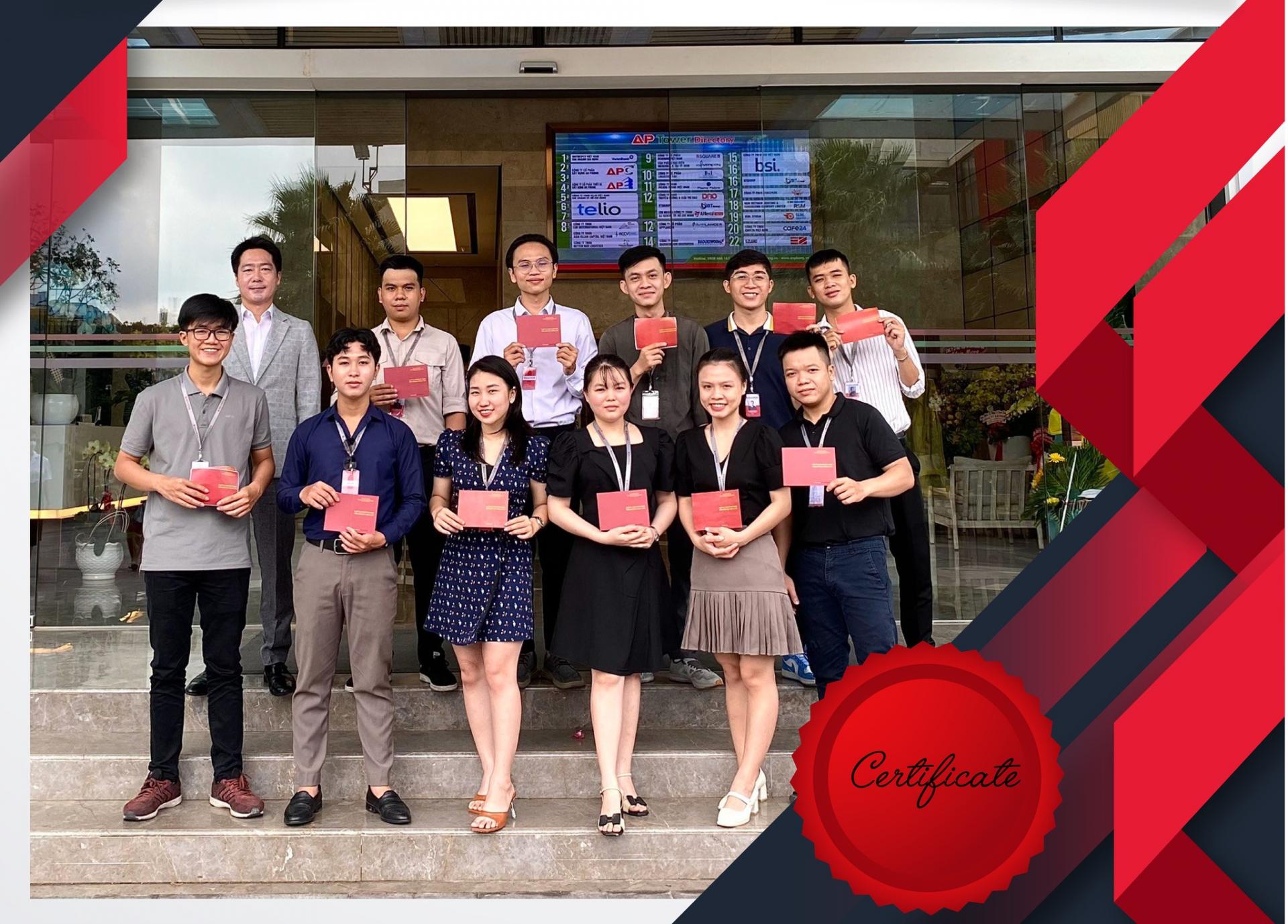 RSQUARE employees with practice certificates