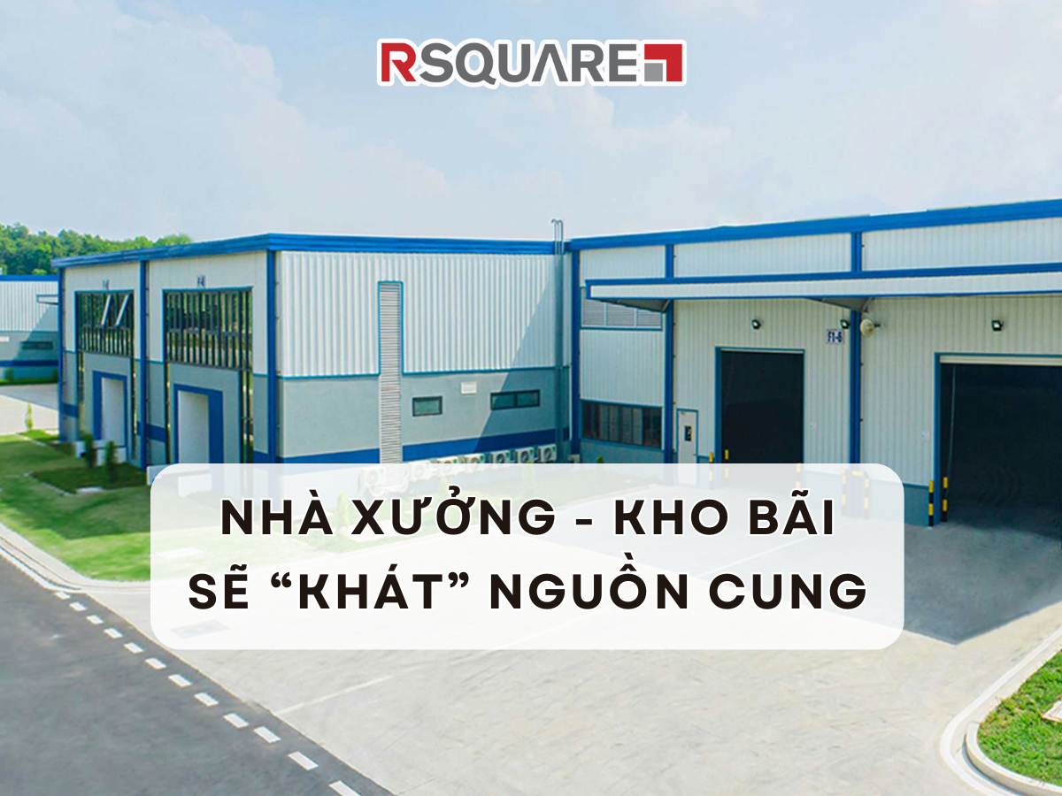 Biểu đồ nguồn cung nhà xưởng kho bãi