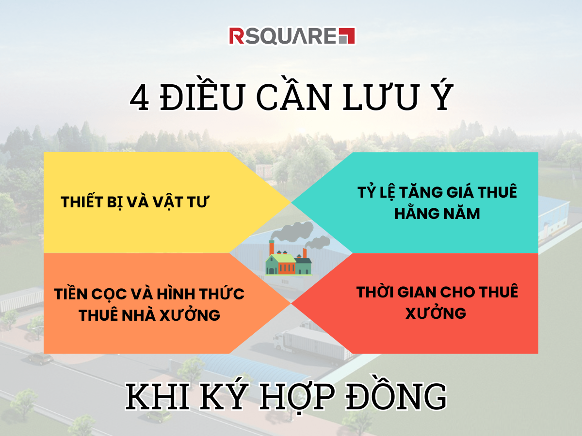 Lưu ý khi ký hợp đồng thuê nhà xưởng