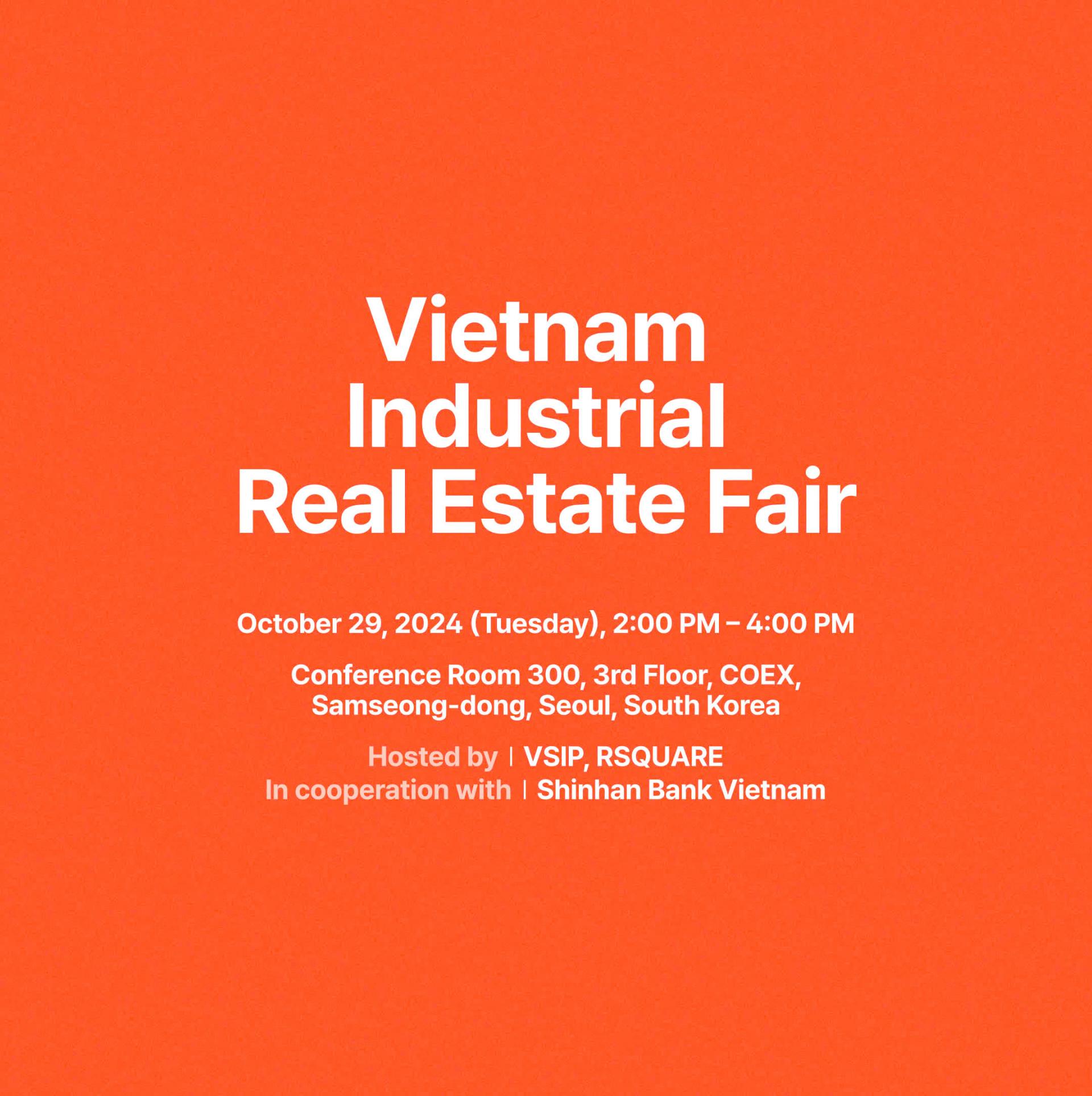 Vietnam Industrial Real Estate Fair Banner