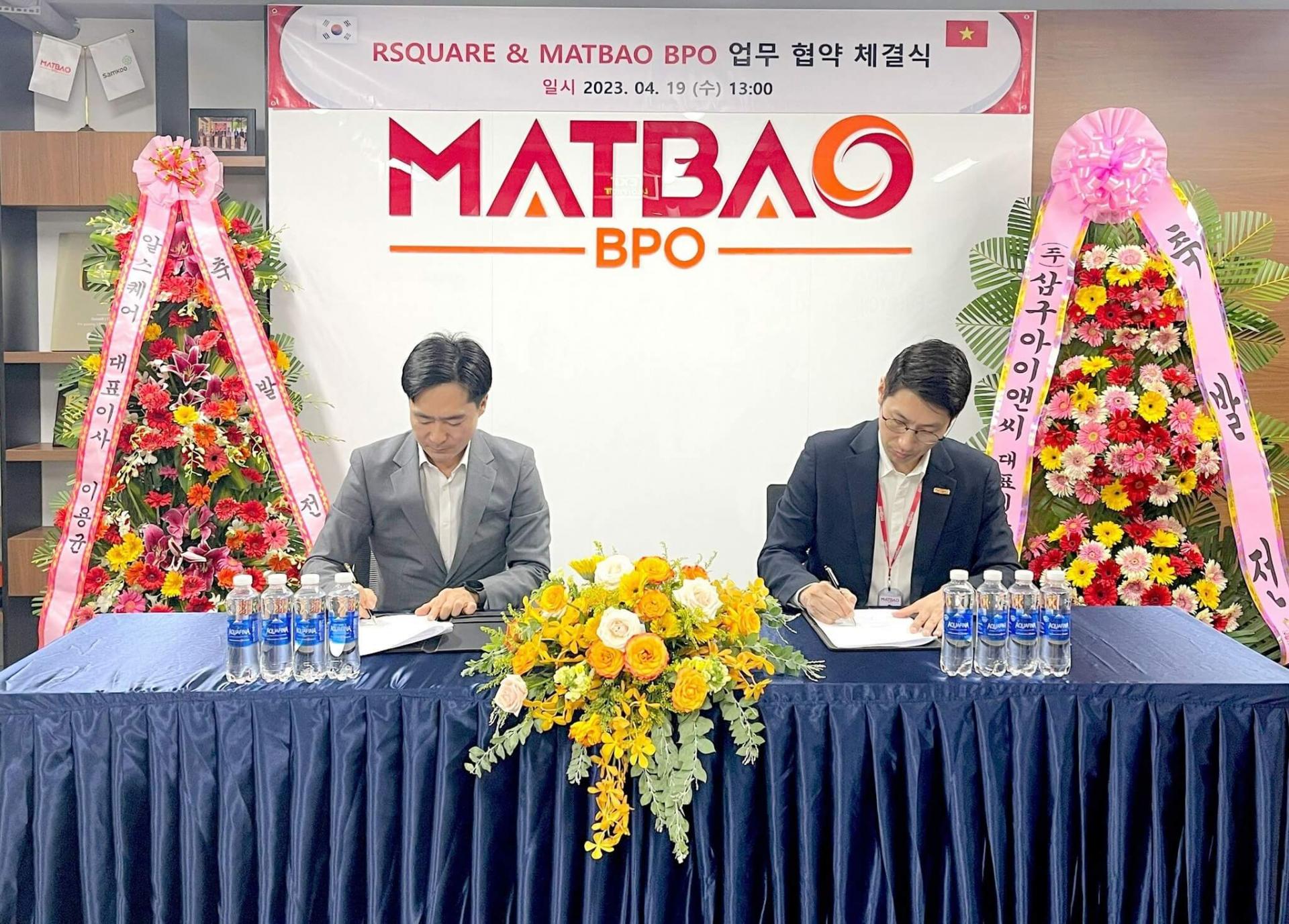 Đại diện Mắt Bão BPO và RSQUARE