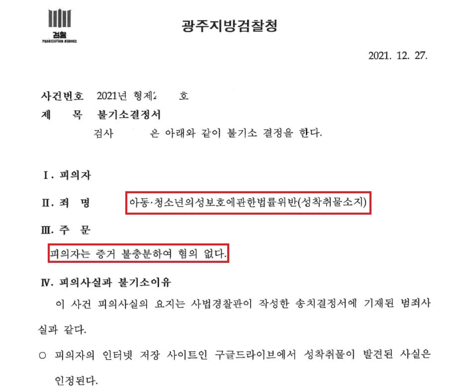 아청법 무혐의