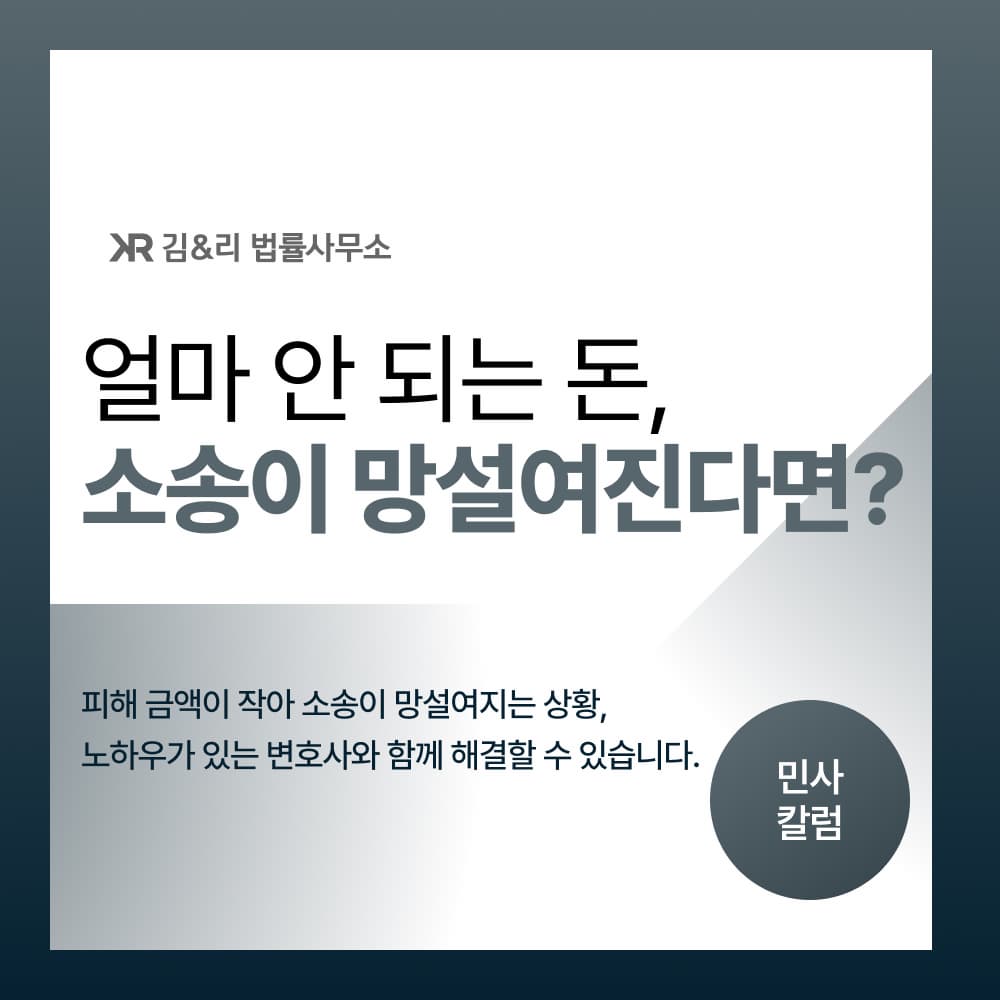 소액소송 승소