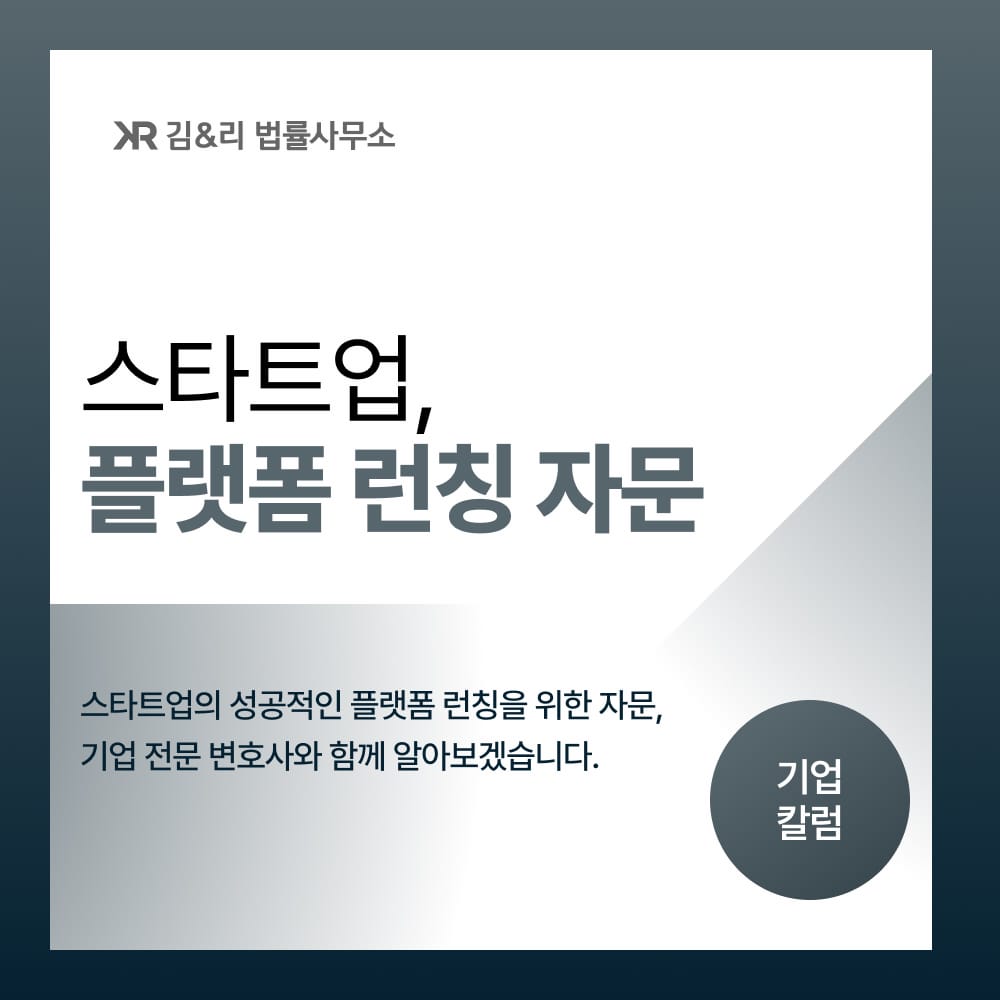플랫폼 런칭 스타트업 자문