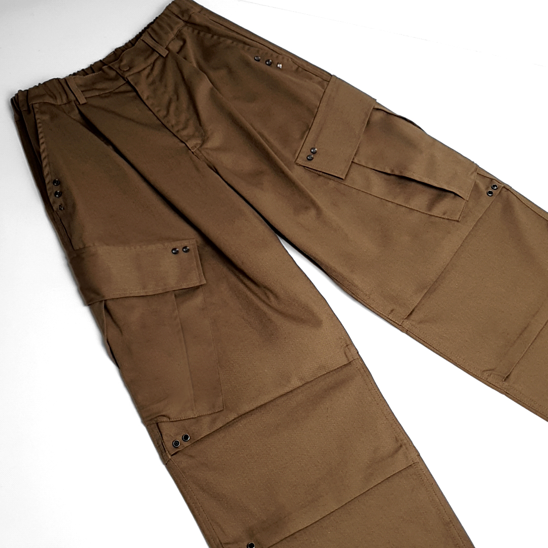 23ss Katy western cargo parachute pants (Tan brown) : GAKIHARA