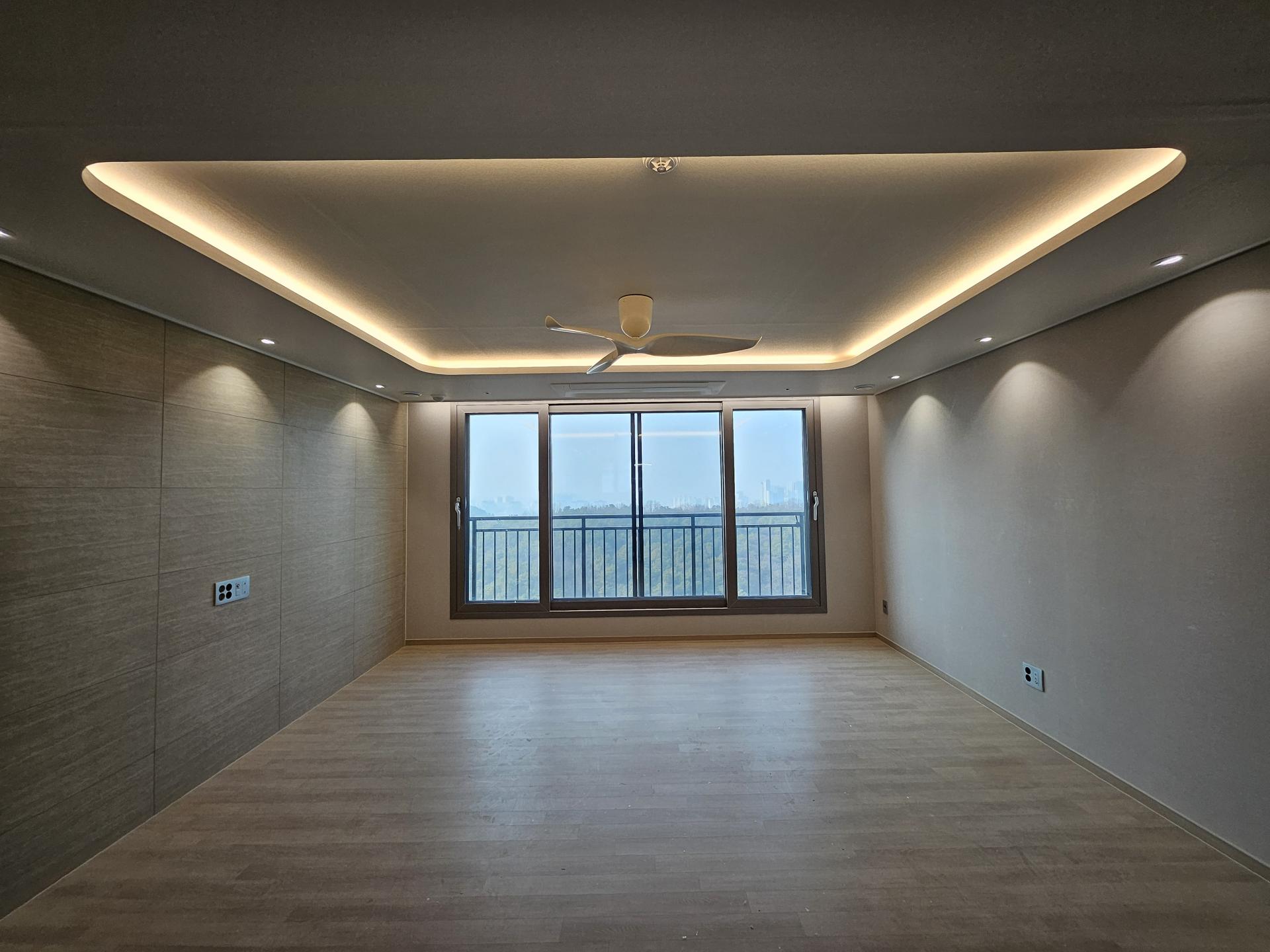 오산 롯데캐슬 스카이파크 (무몰딩 라운드+우물 풀세트+에어라트론 실링팬) : 공드림