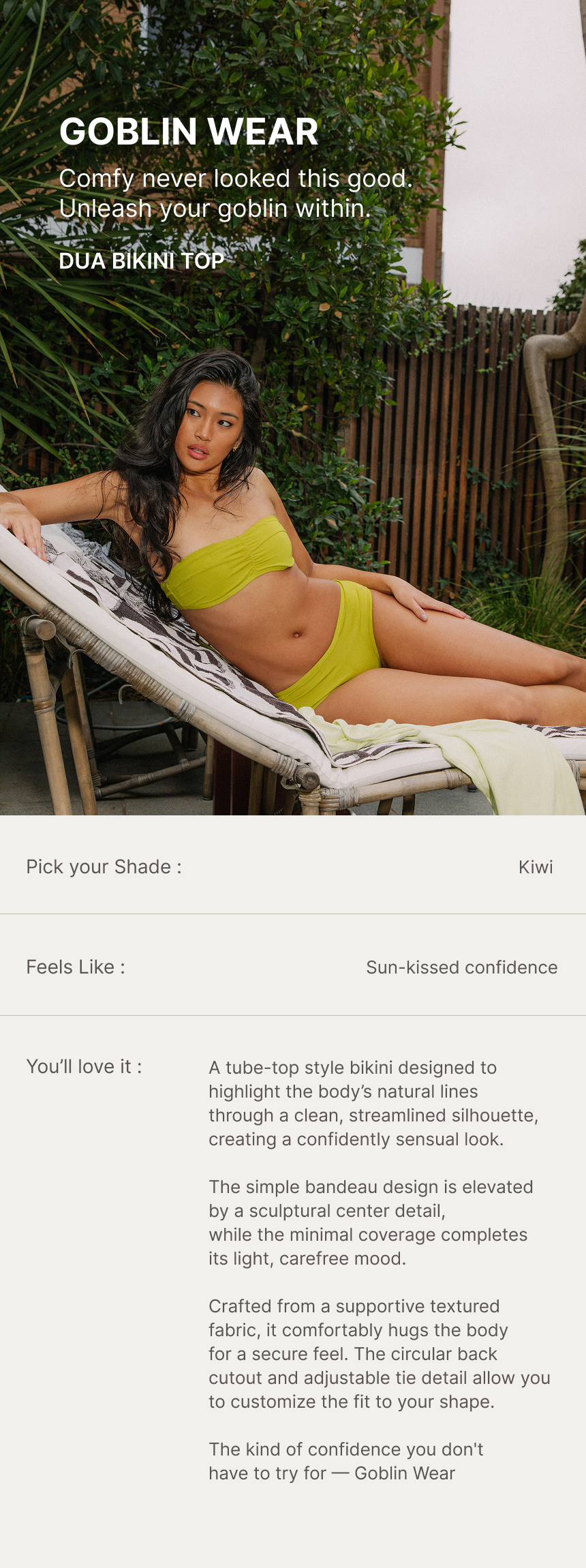 Dua Bikini Top (Kiwi)