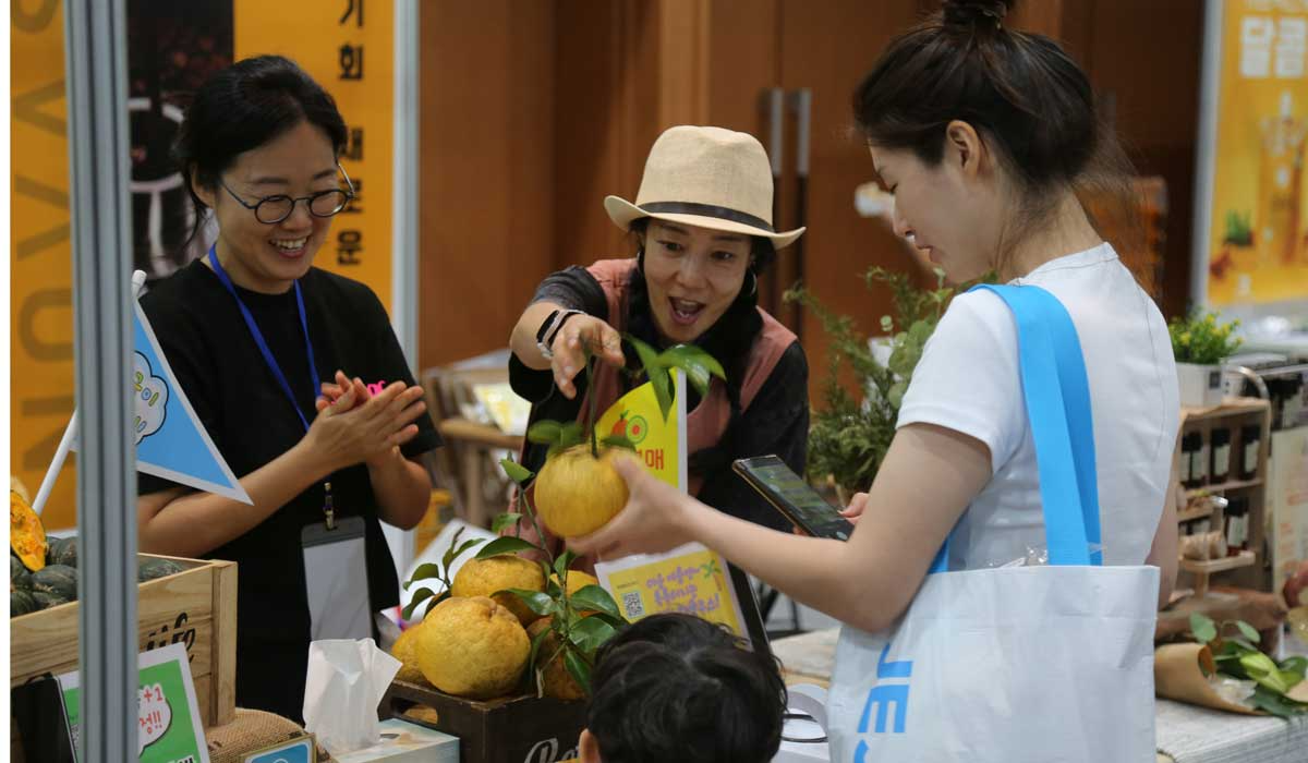 12일 제주국제컨벤션센터에서 열린 '제7회 농촌융복합산업 제주국제박람회- 푸파페 제주' 현장. ⓒ제주의소리