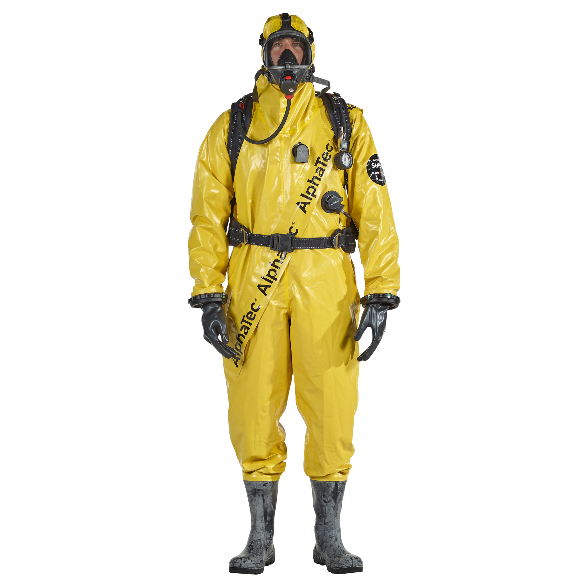 Super T 1형식 공기호흡기 외장형 화학물질 보호복