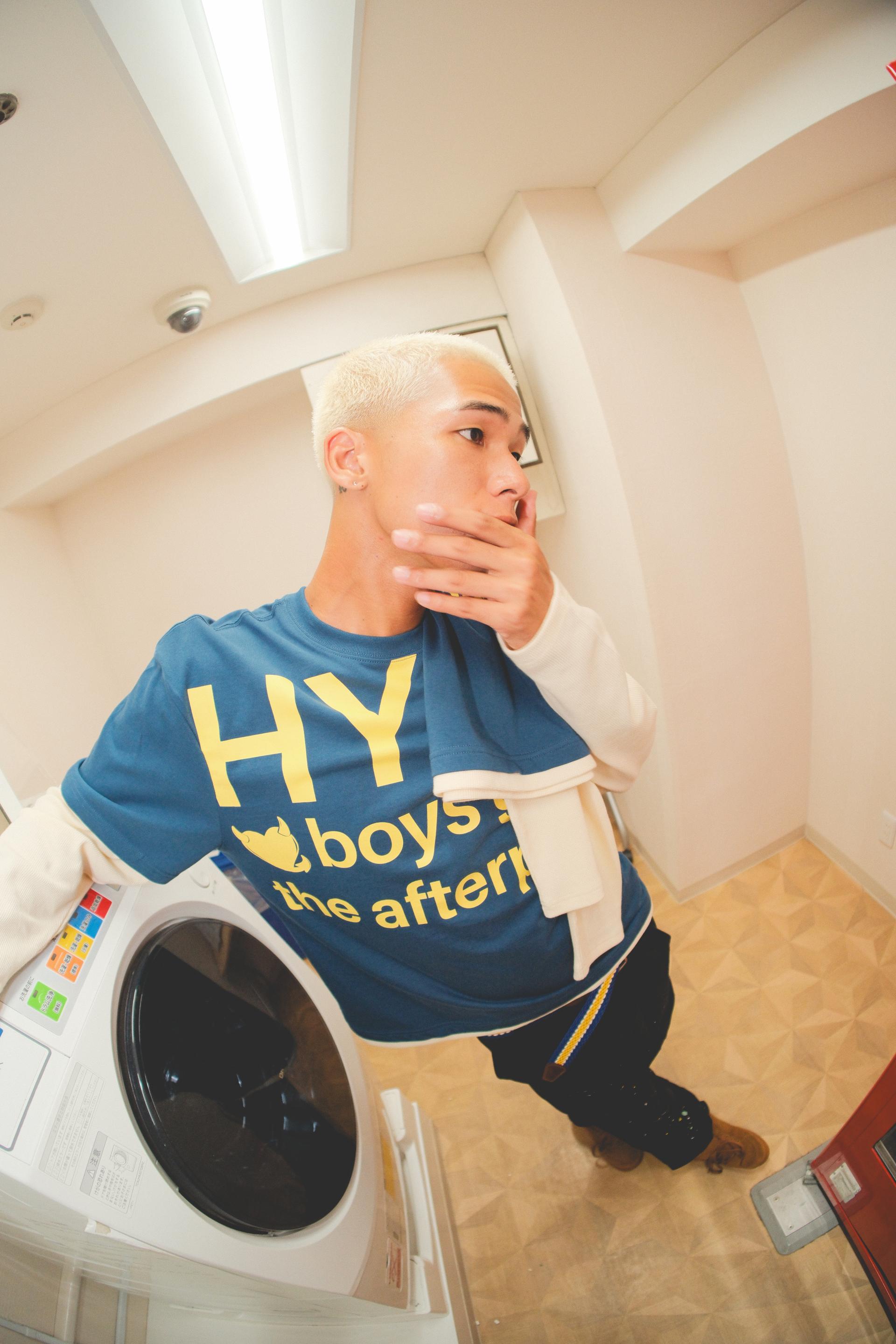 Hype People Waffle Layered Longsleeve (NAVY)