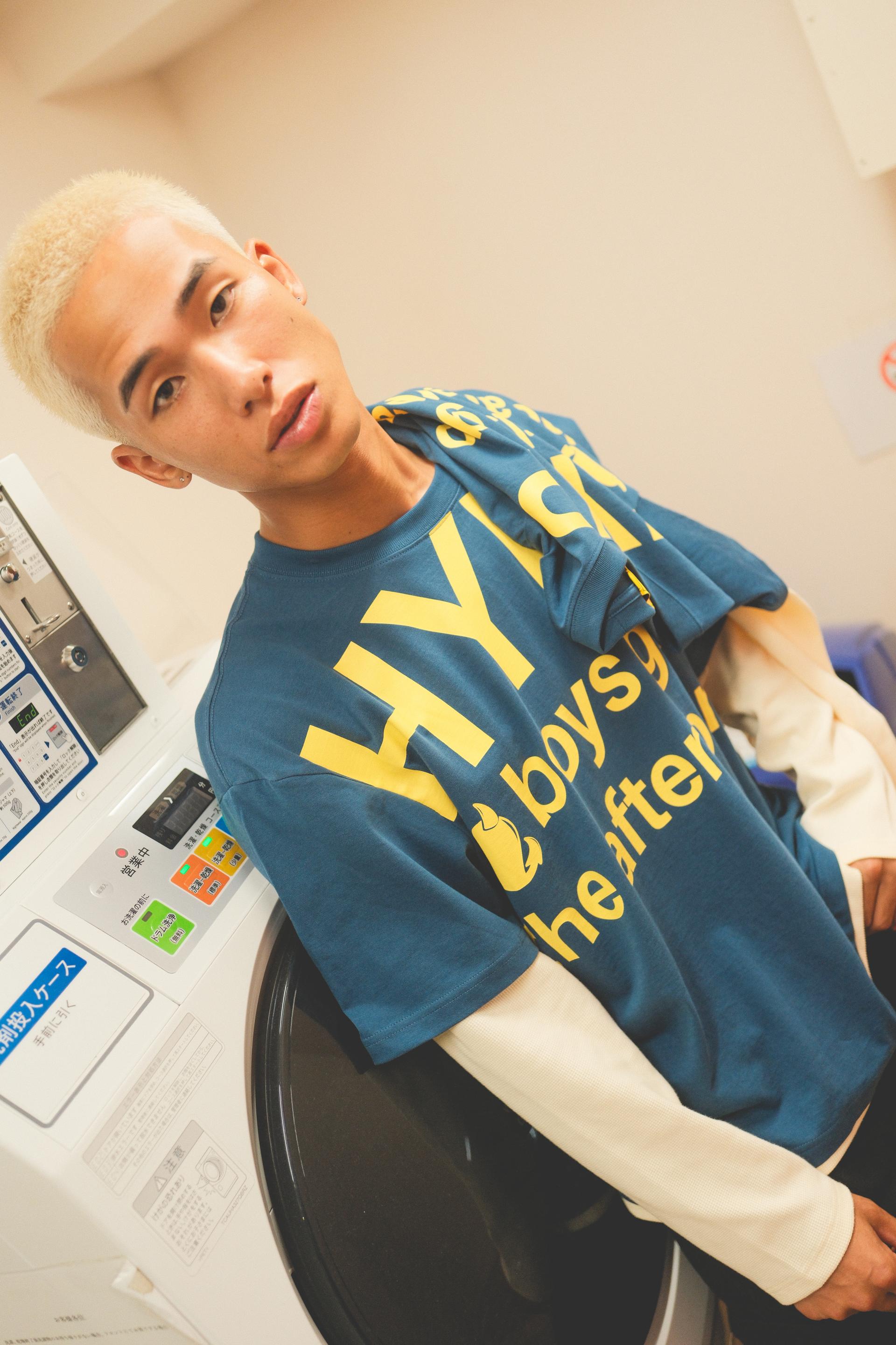 Hype People Waffle Layered Longsleeve (NAVY)
