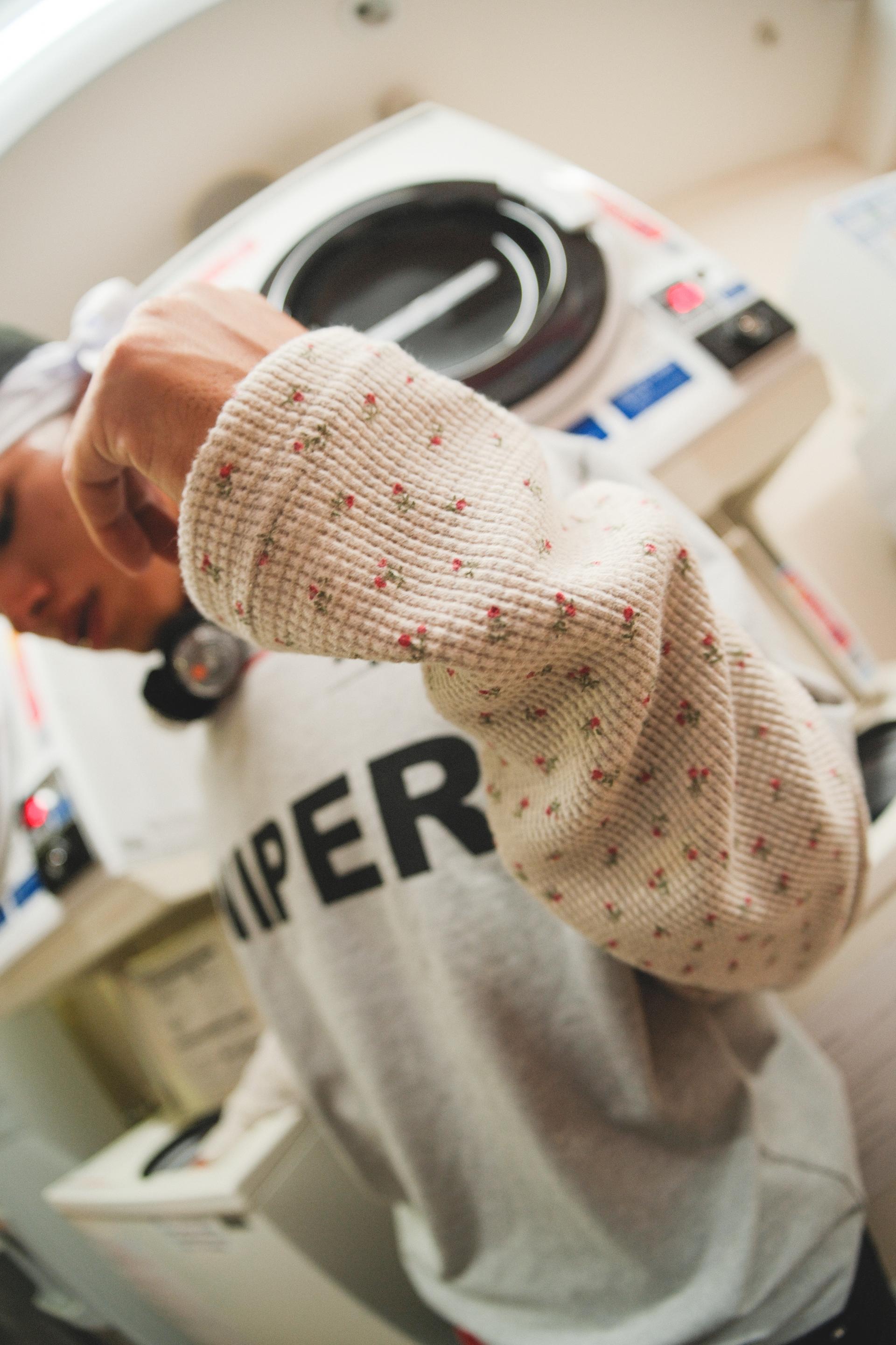 Mix Matched Waffle Layered Longsleeve (MELANGE GRAY)